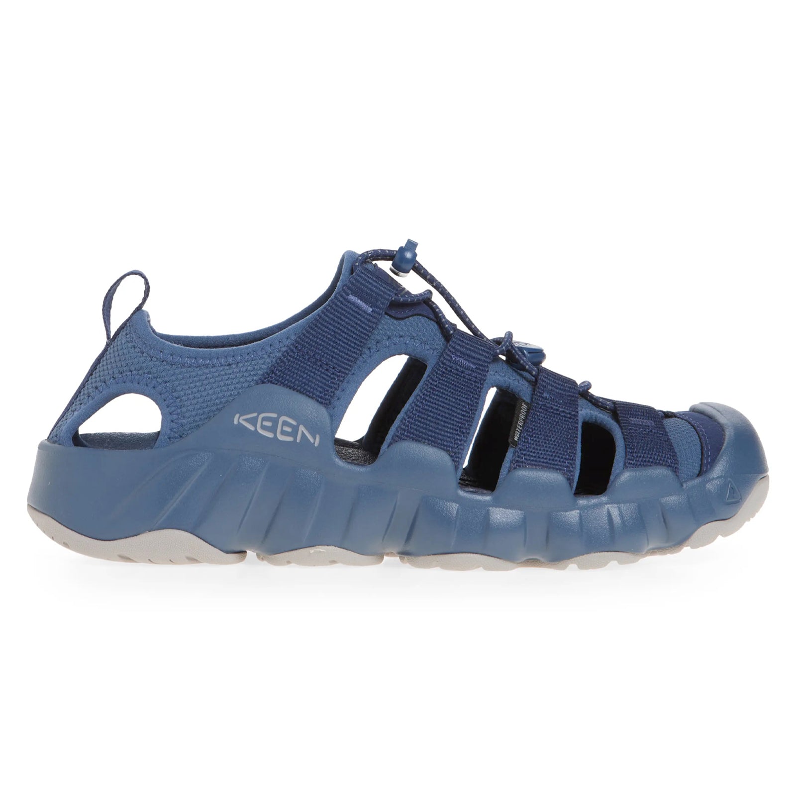 Keen Hyperport H2 Synthetic Textile Mens Sandals#color_vintage indigo naval academy