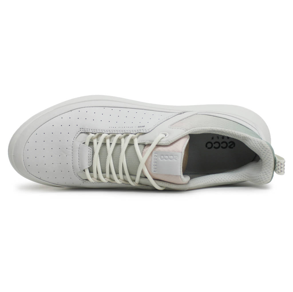 Ecco Golf Core Leather Womens Trainers#color_white white ice flower delicacy