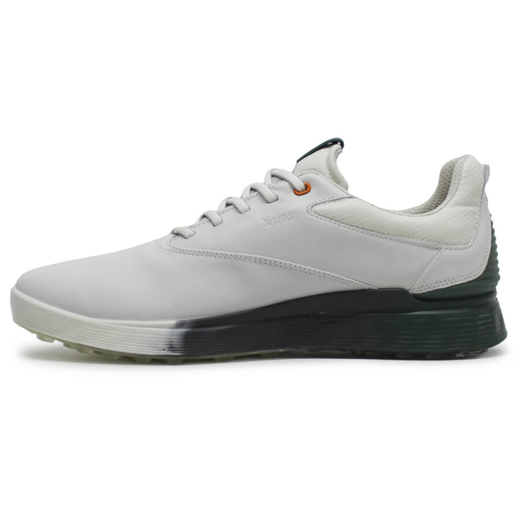Ecco Golf S Three 102944 Leather Mens Trainers#color_white