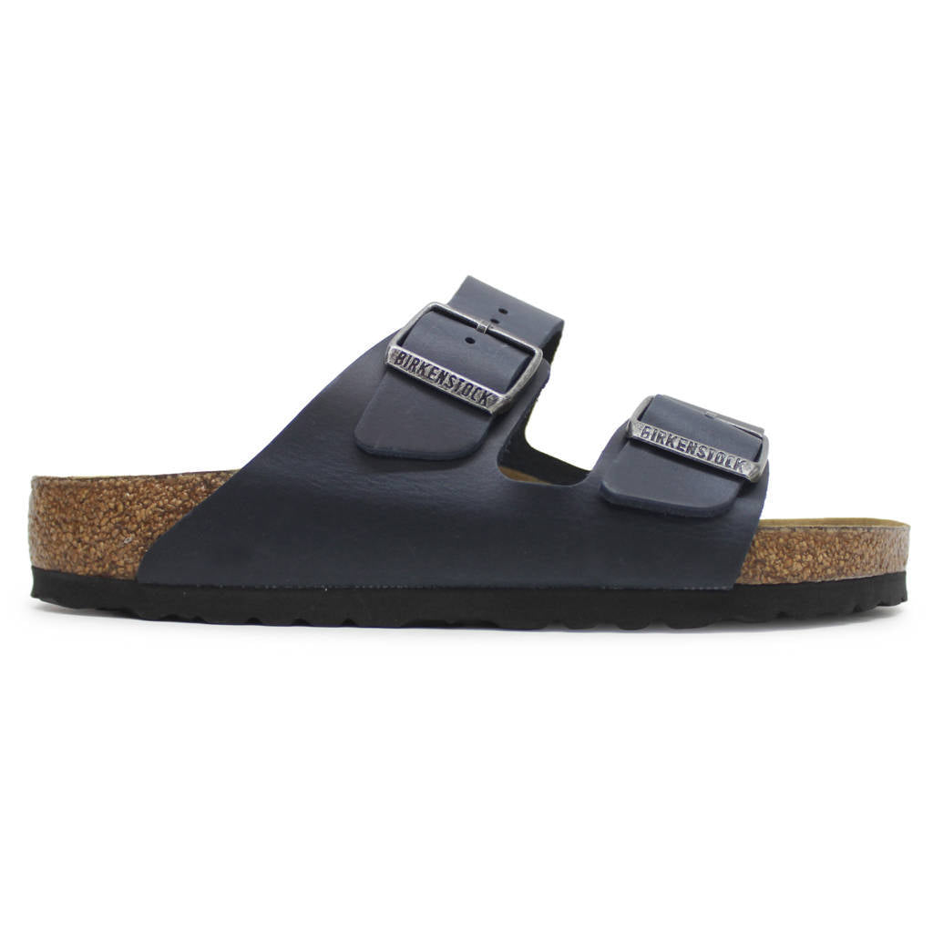Birkenstock Arizona BS Soft Footbed Oiled Leather Unisex Sandals#color_blue
