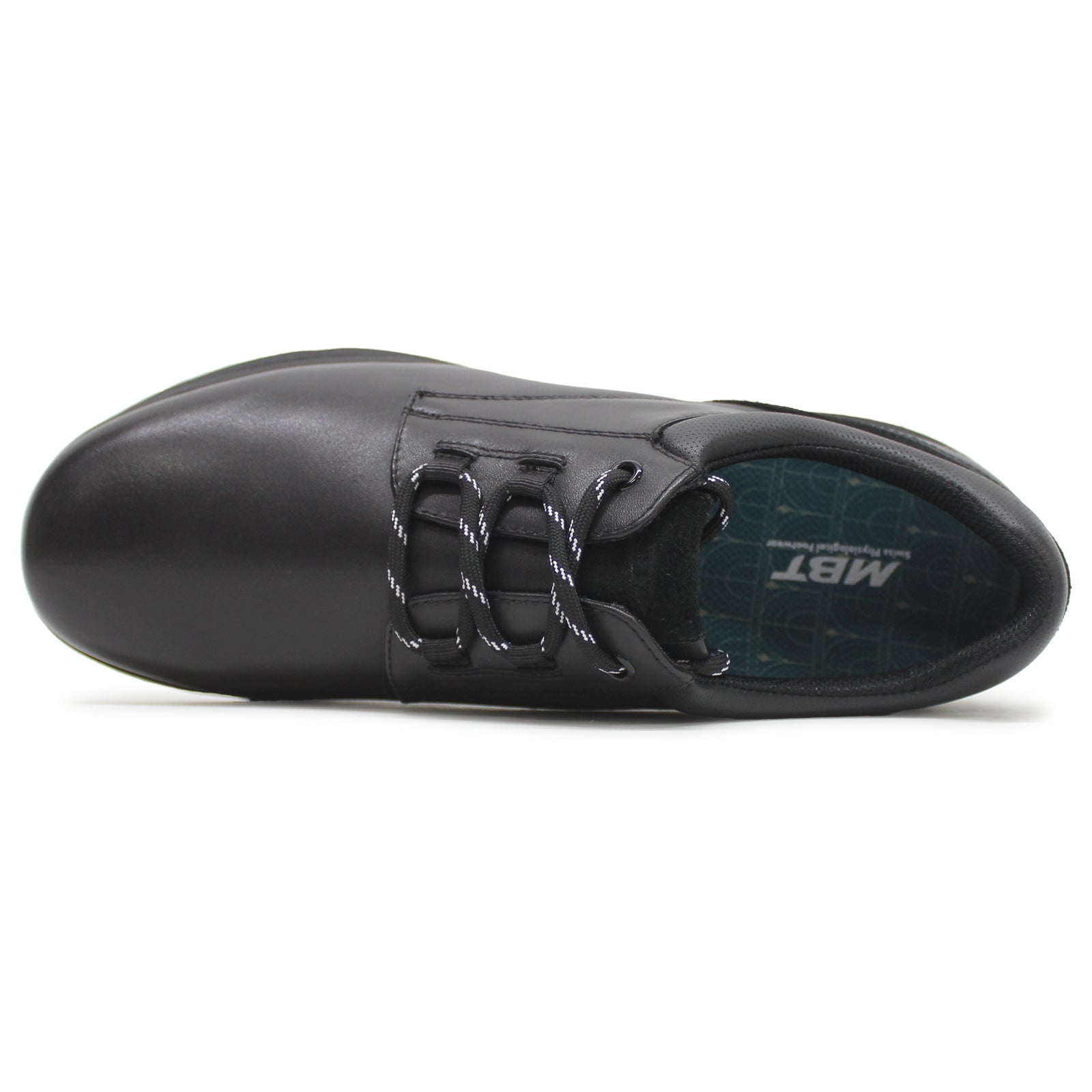 MBT Alban 703018-03N Leather Mens Shoes - Black - 46#color_black