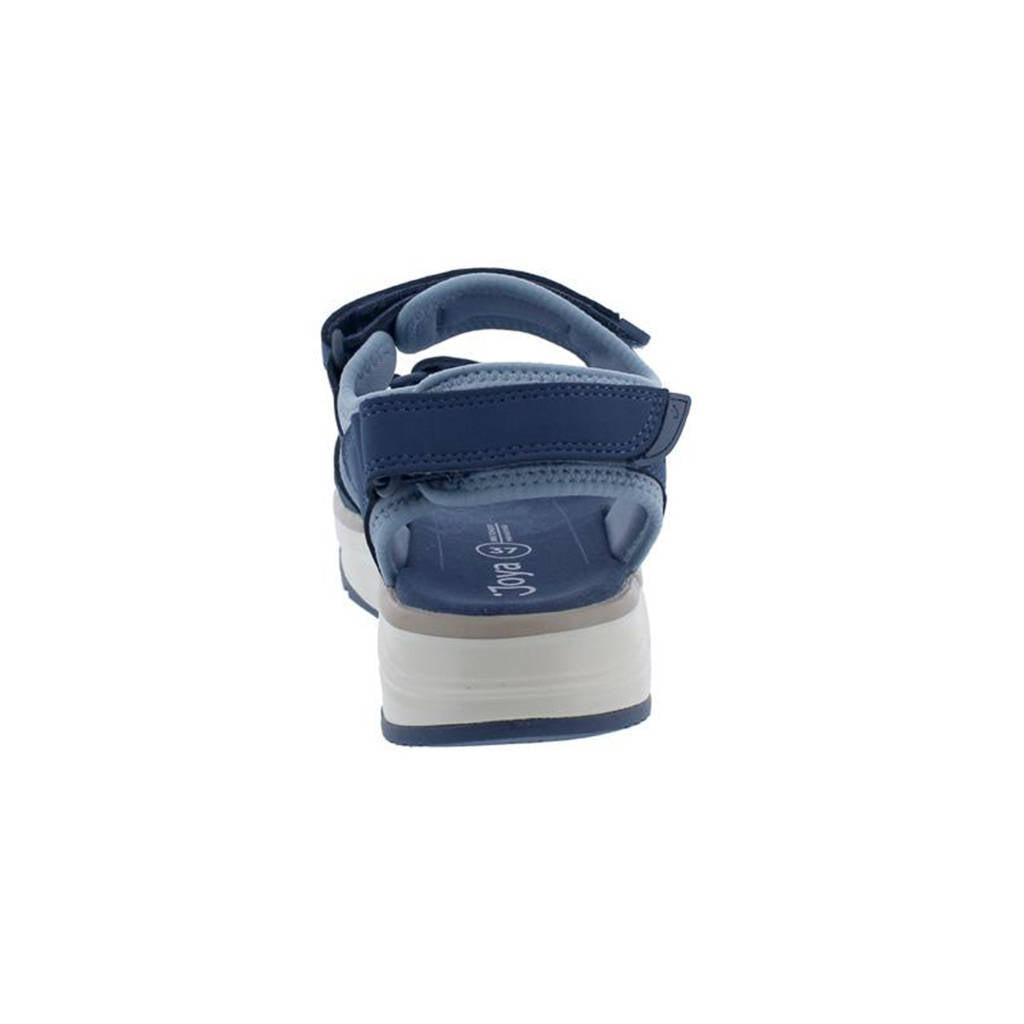 Joya Komodo Leather Textile Womens Sandals#color_blue