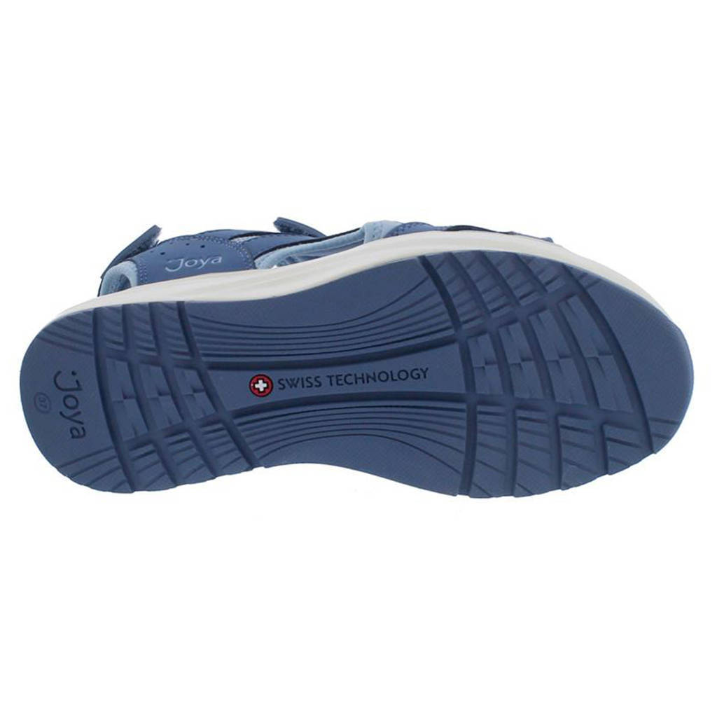 Joya Komodo Leather Textile Womens Sandals#color_blue