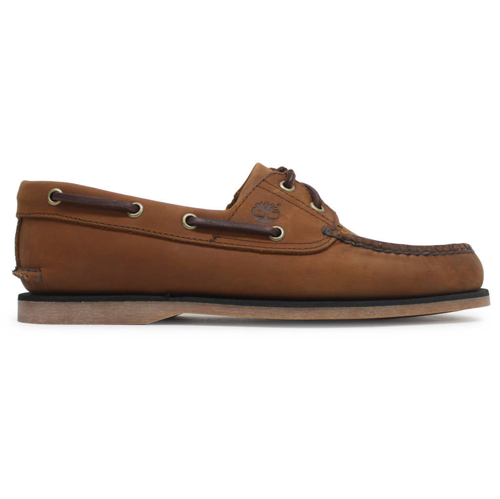 Timberland Classic Boat Full Grain Leather Mens Shoes#color_medium brown