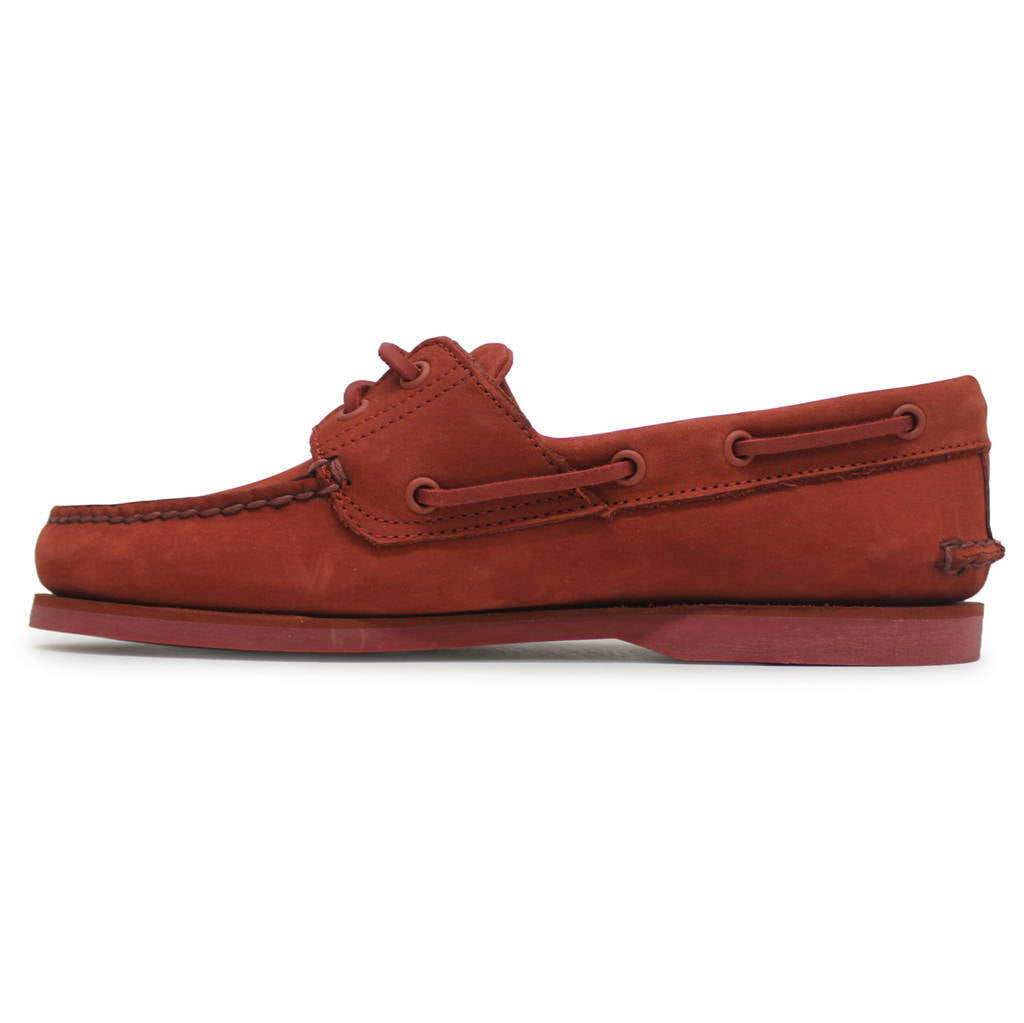 Timberland Classic Boat Nubuck Mens Shoes#color_dark red