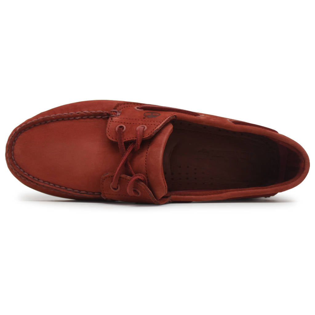 Timberland Classic Boat Nubuck Mens Shoes#color_dark red