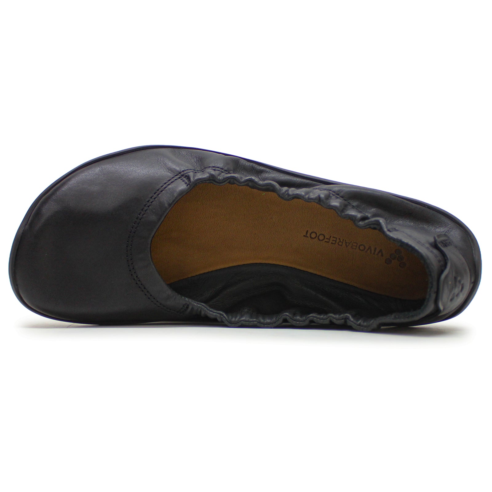 Vivobarefoot Asana Yin Ballerina Leather Women's Slip On Obsidian