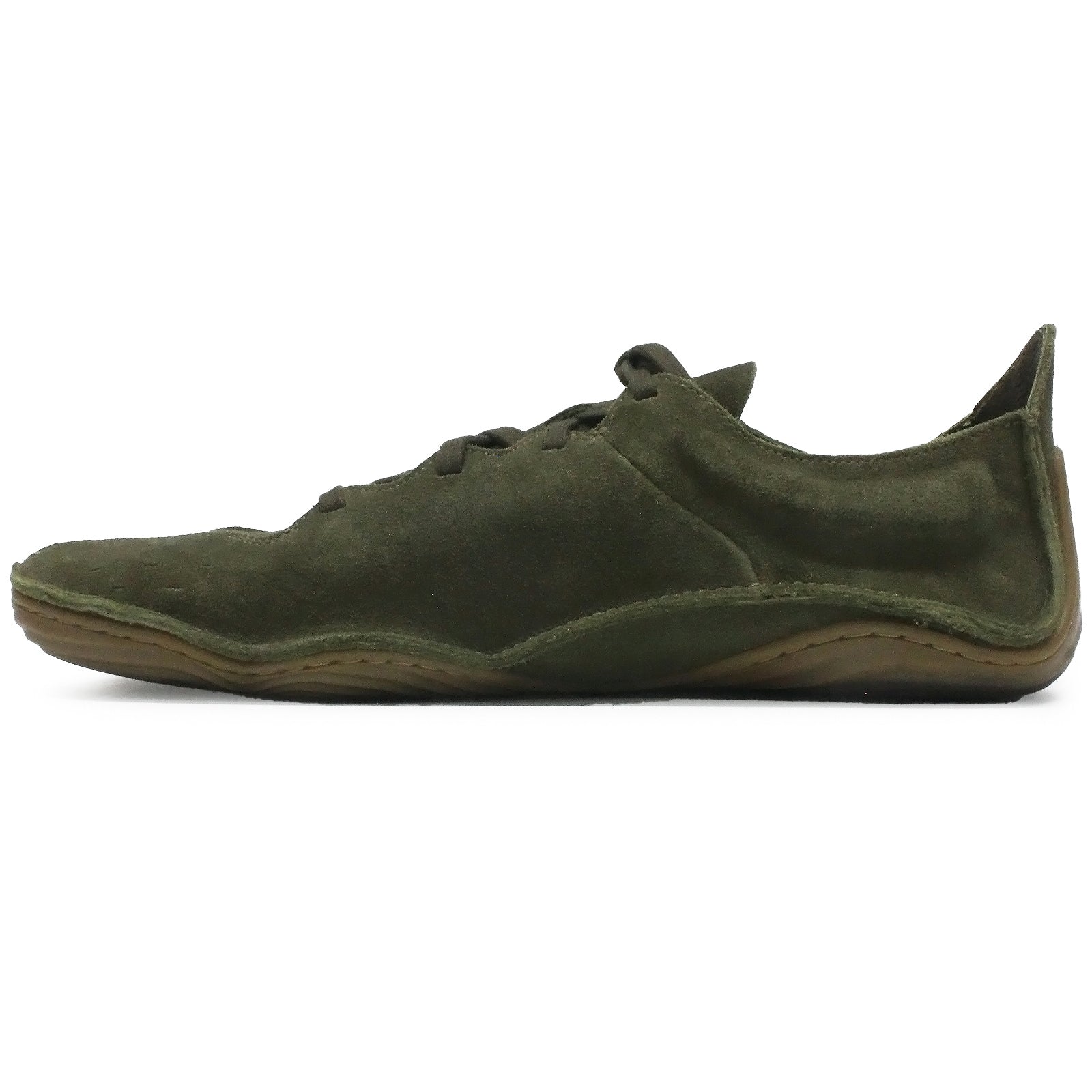 Vivobarefoot Sensus Leather Womens Trainers#color_dark olive