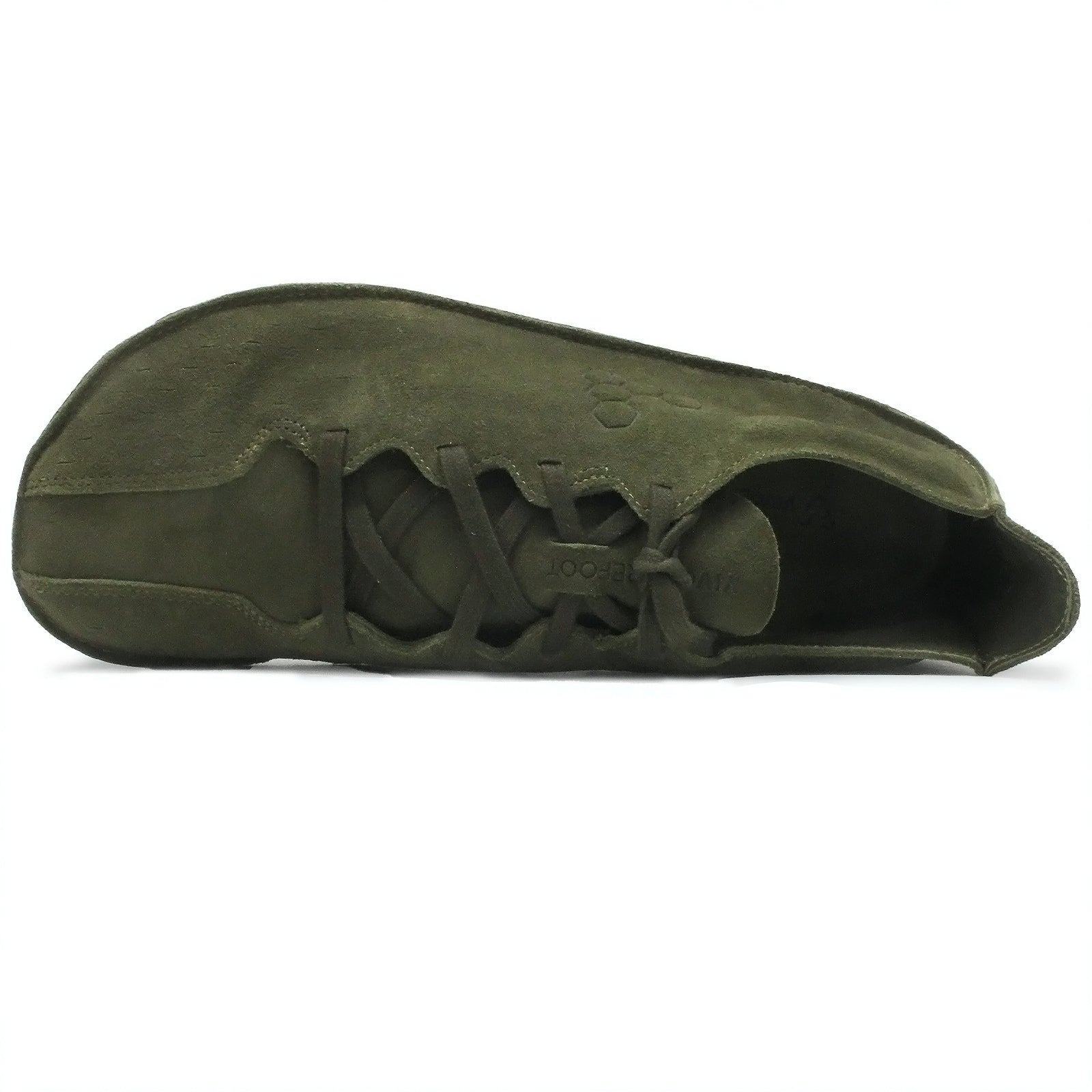 Vivobarefoot Sensus Leather Womens Trainers#color_dark olive