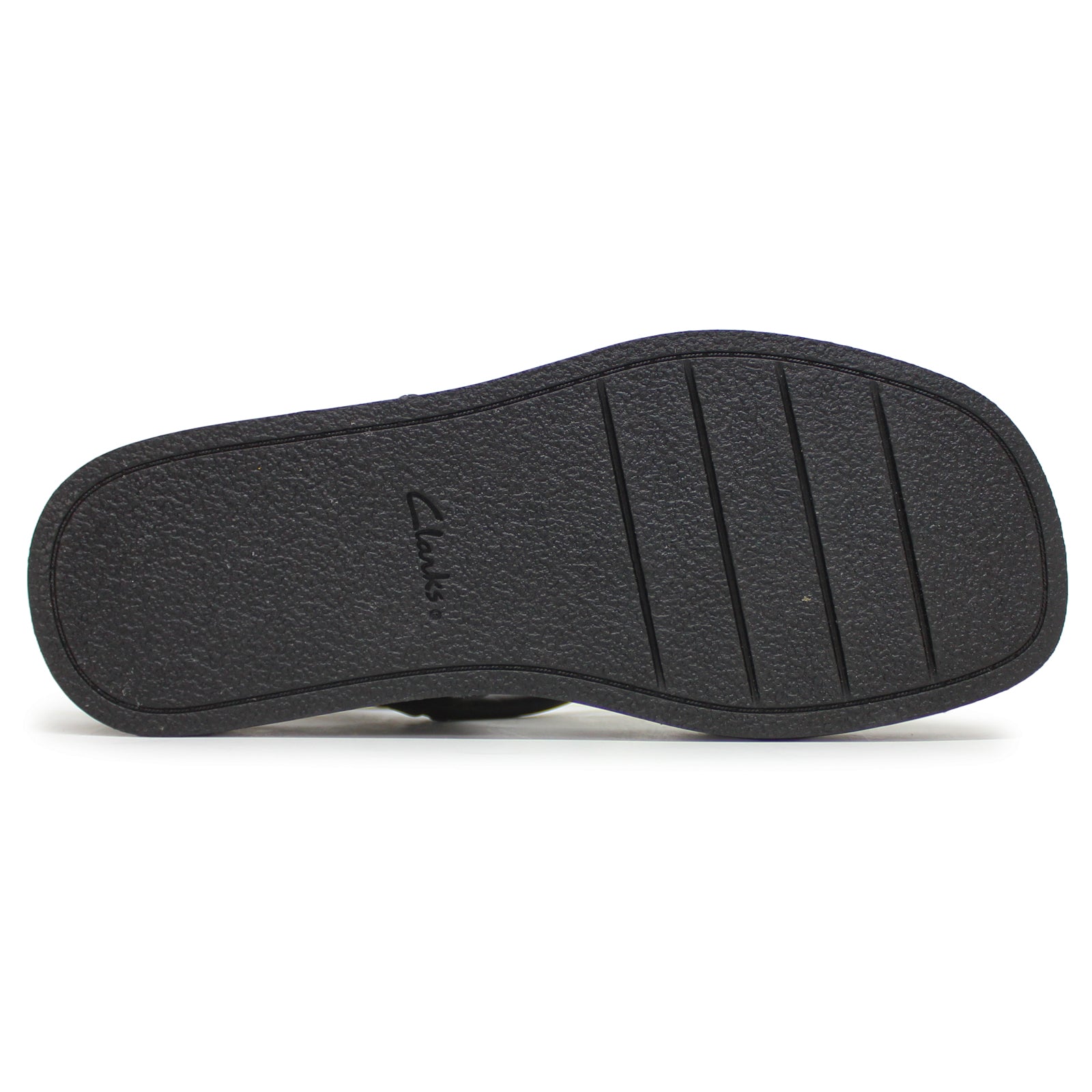 Clarks Alda Cross Leather Womens Sandals#color_black