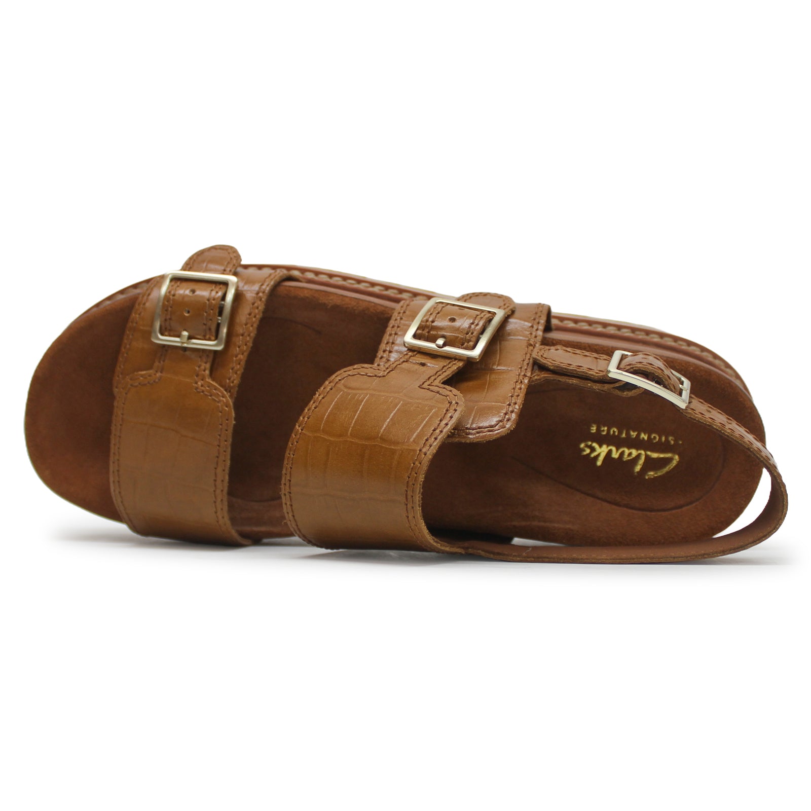 Clarks Orianna Glide Leather Womens Sandals#color_tan interest