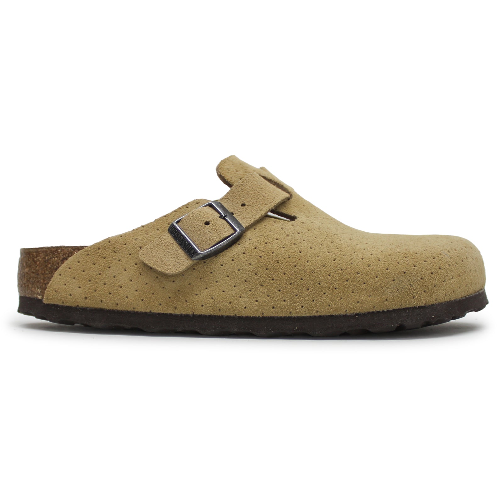 Birkenstock Boston BS Suede Embossed Unisex Sandals#color_emboss dots new beige