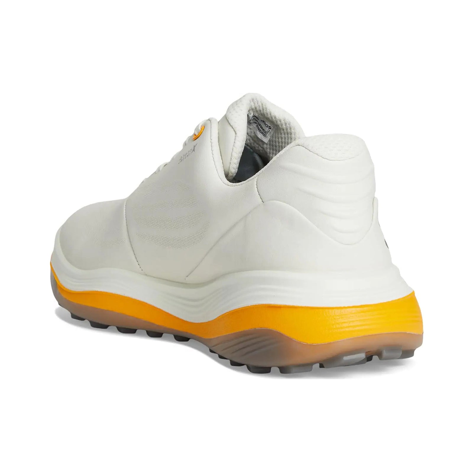 Ecco Golf LT1 Leather Mens Trainers#color_white sunrise