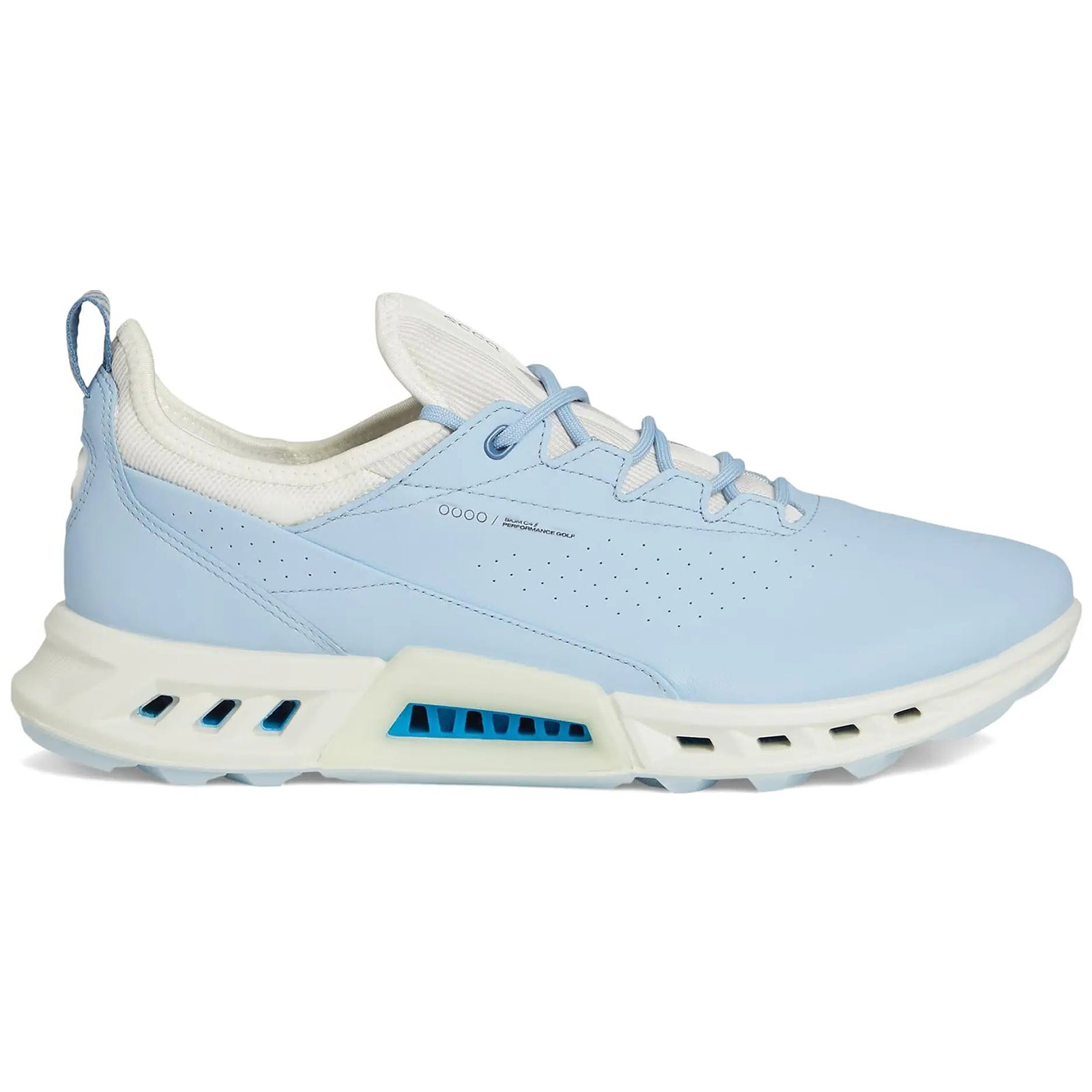 Ecco Golf Biom C4 Leather Textile Womens Trainers#color_blue bell