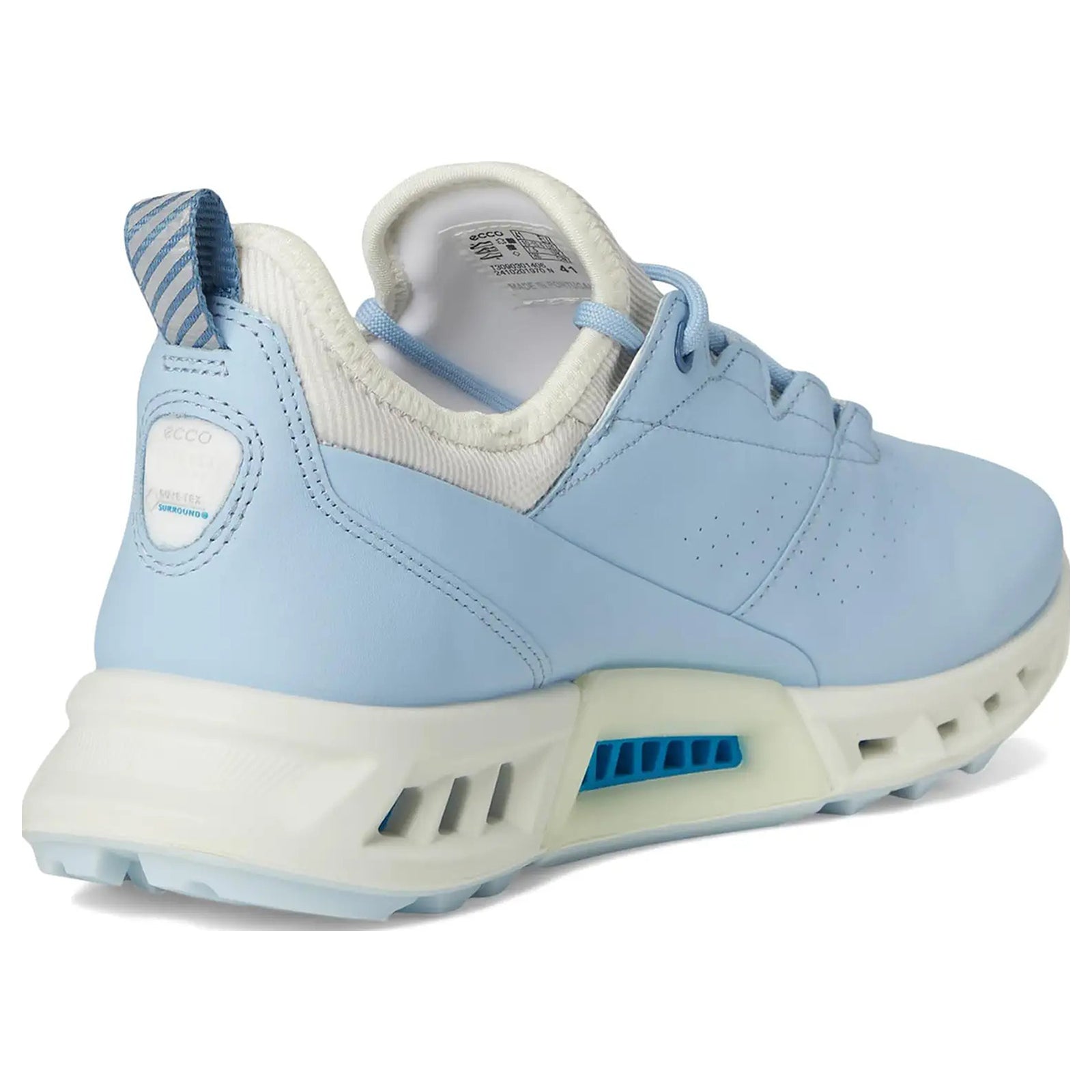 Ecco Golf Biom C4 Leather Textile Womens Trainers#color_blue bell