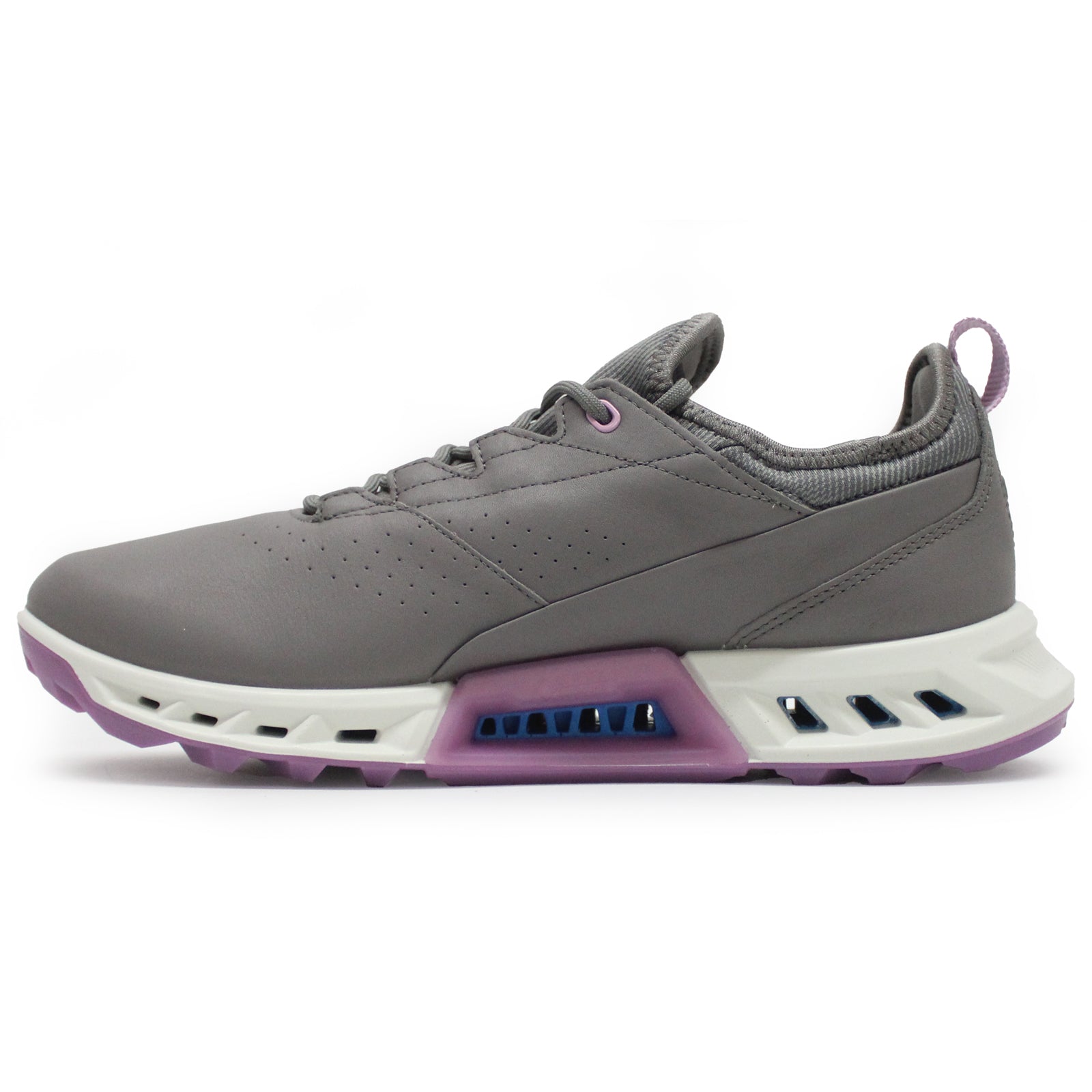 Ecco Golf Biom C4 Leather Textile Womens Trainers#color_steel lavender mist