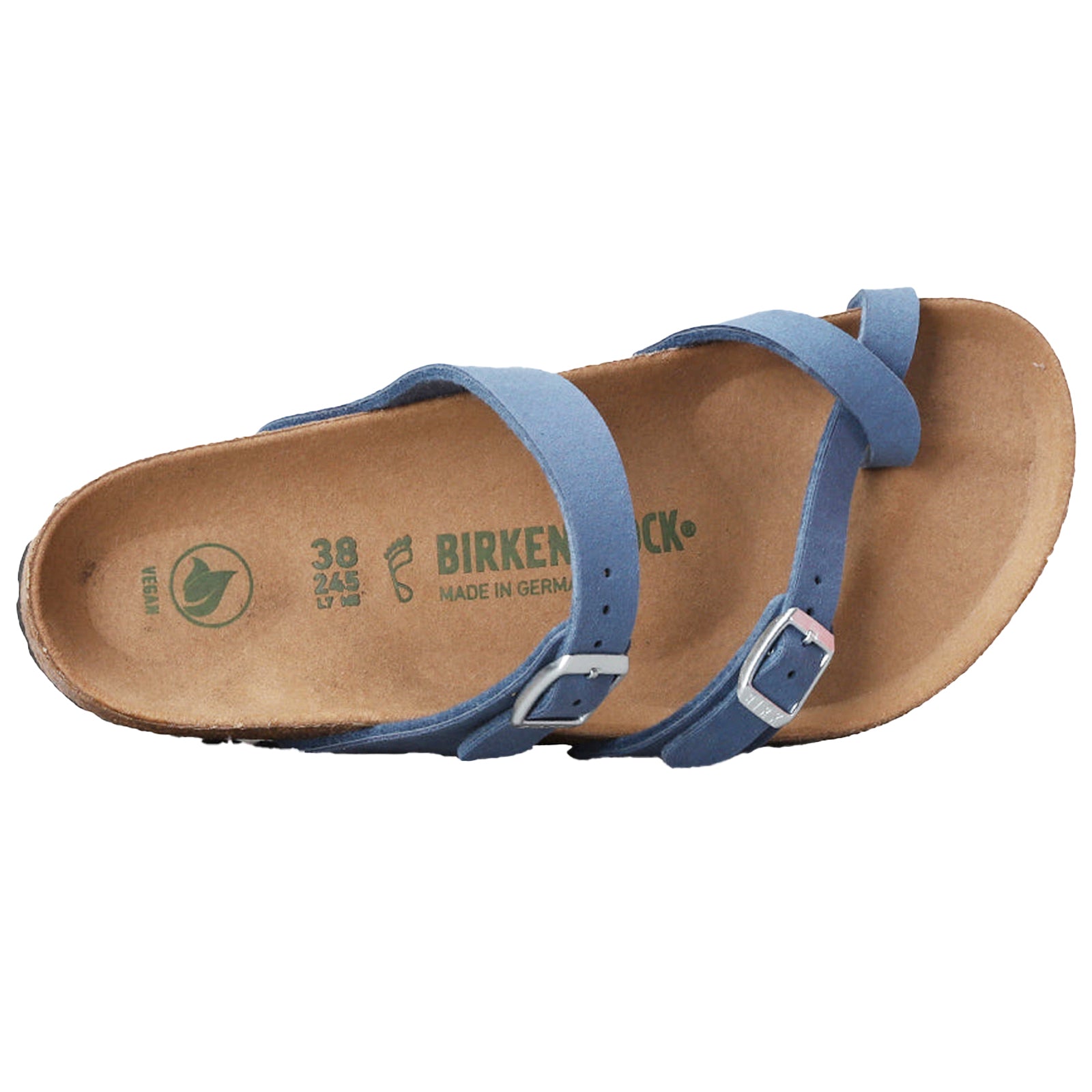 Birkenstock Mayari Synthetic Leather Unisex Sandals#color_soft birki vegan elemental blue