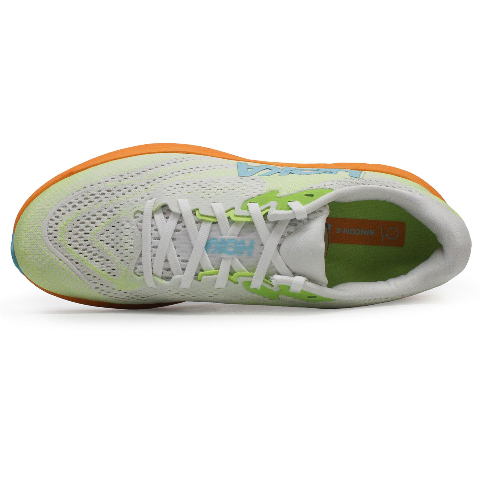 Hoka Rincon 4 1155130-FTLT Synthetic Textile Mens Trainers - Frost Lettuce - 8#color_frost lettuce