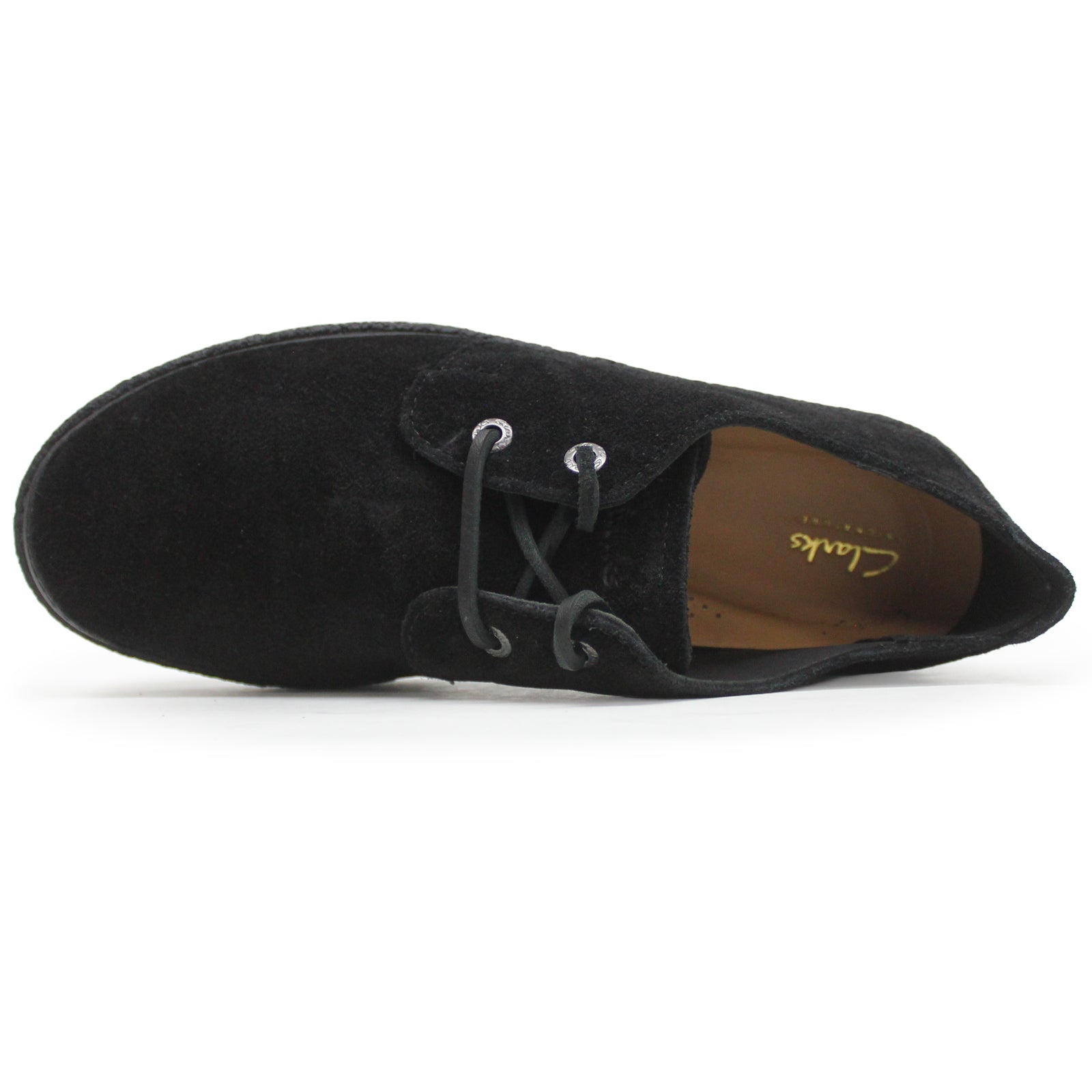 Clark’s Black スウェード28 Clarks Clarkwood Low Suede Men's Comfort Black Shoes