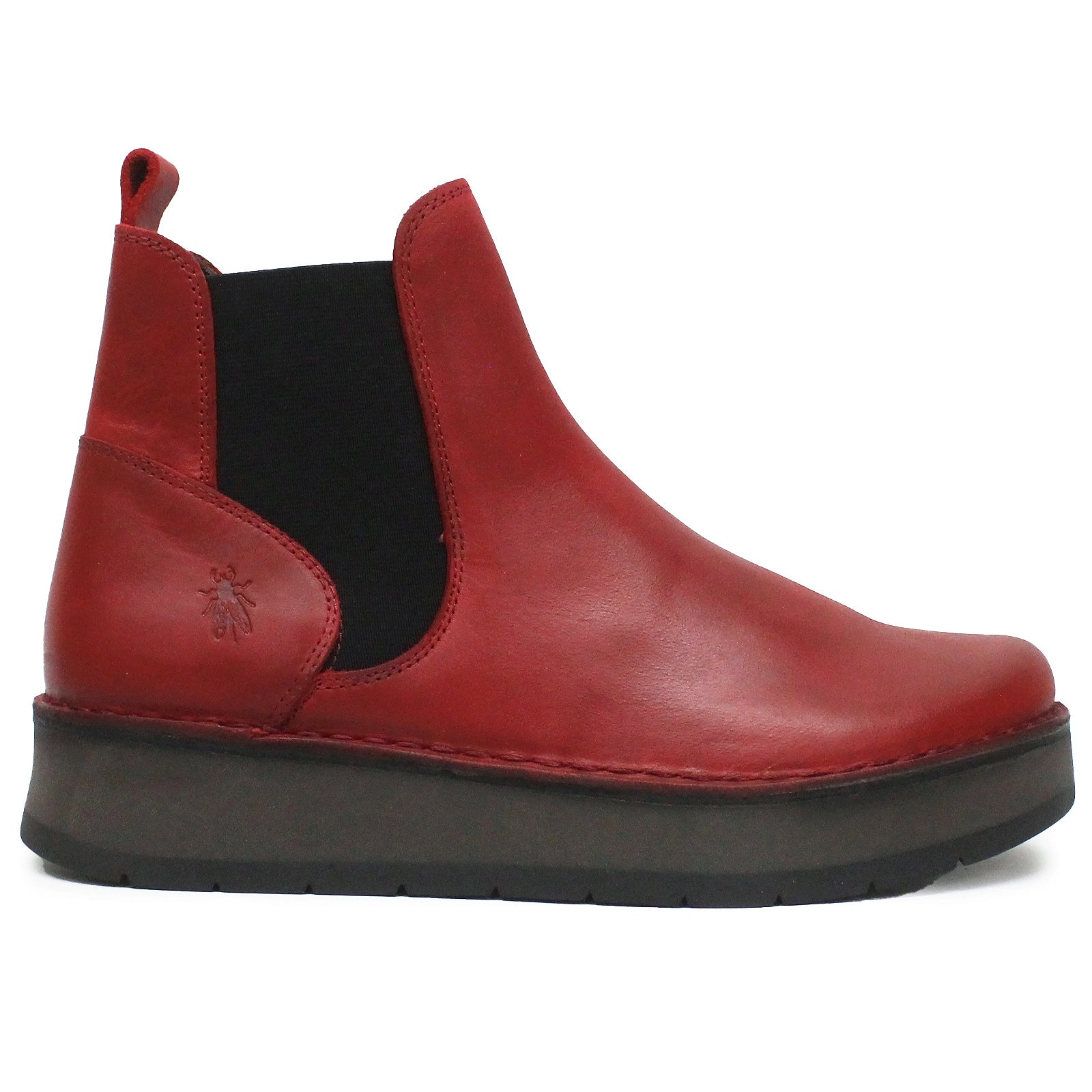 Fly London RAWI131FLY Rug Leather Womens Boots#color_red