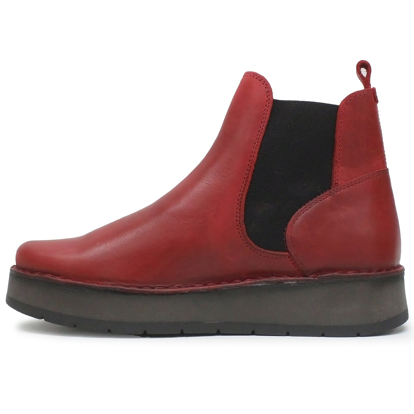 Fly London RAWI131FLY Rug Leather Womens Boots#color_red