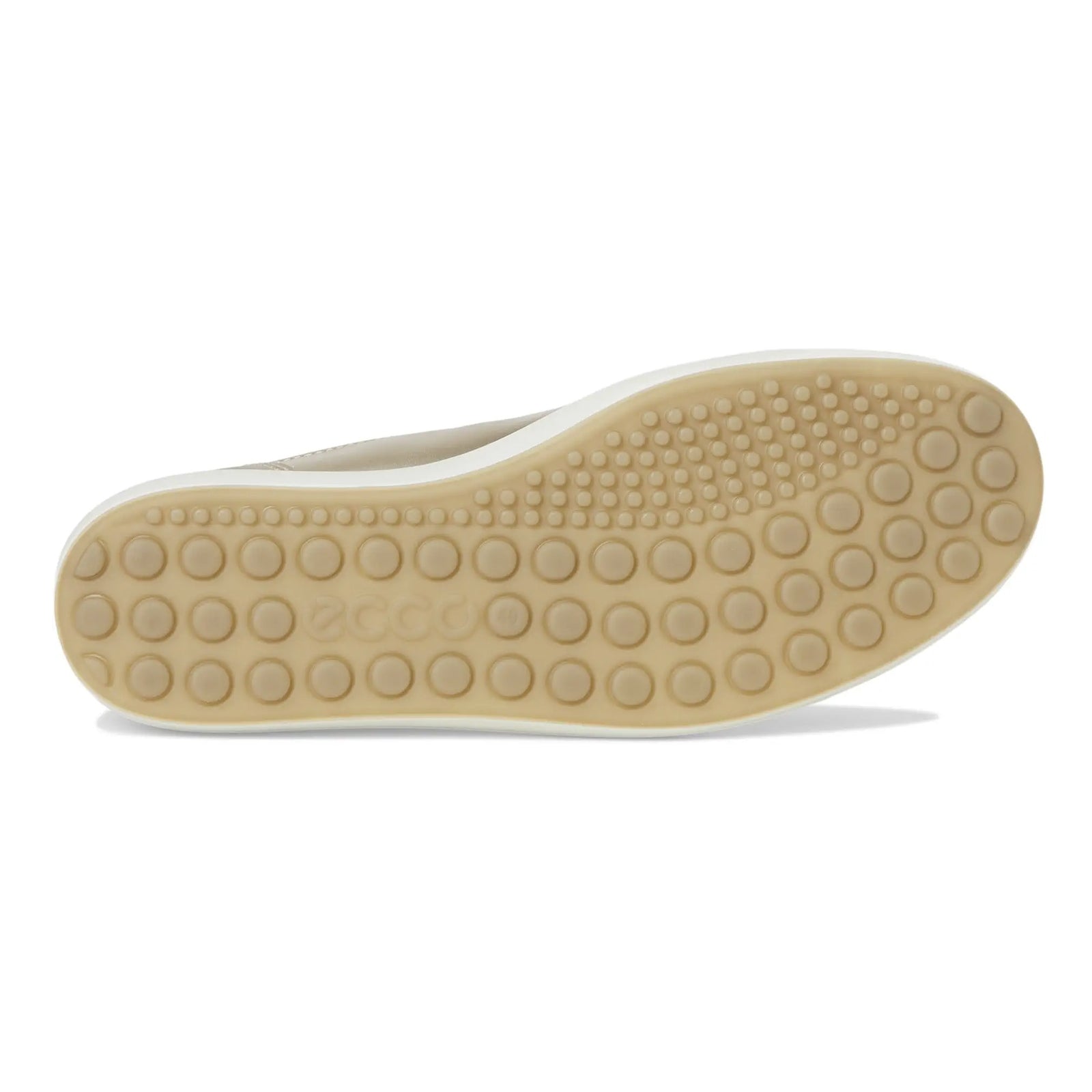 Ecco Soft 7 430003 Full Grain Leather Womens Trainers#color_pure white gold