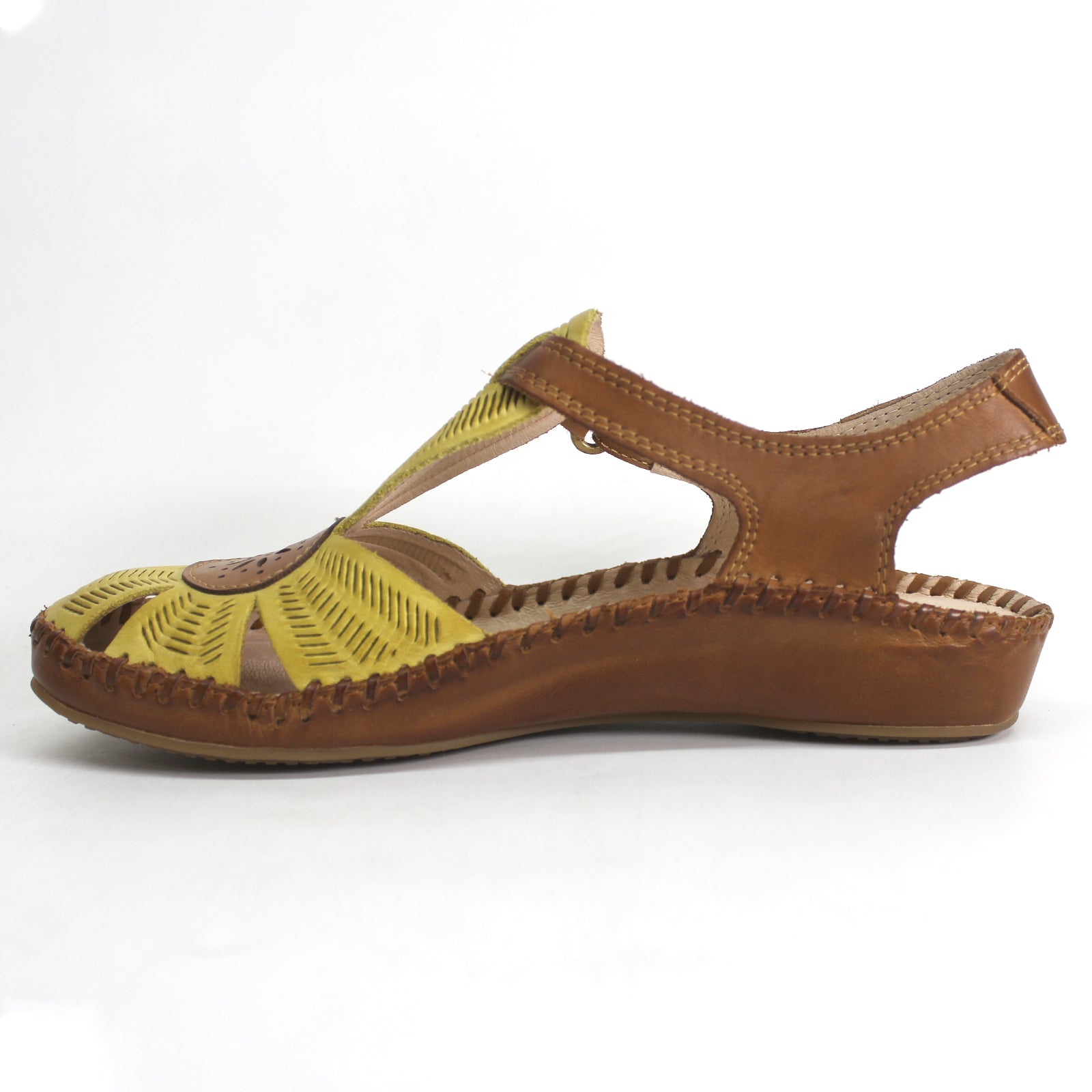 Pikolinos Puerto Vallarta 655-0575 Leather Womens Sandals - Brown - UK 4-4.5