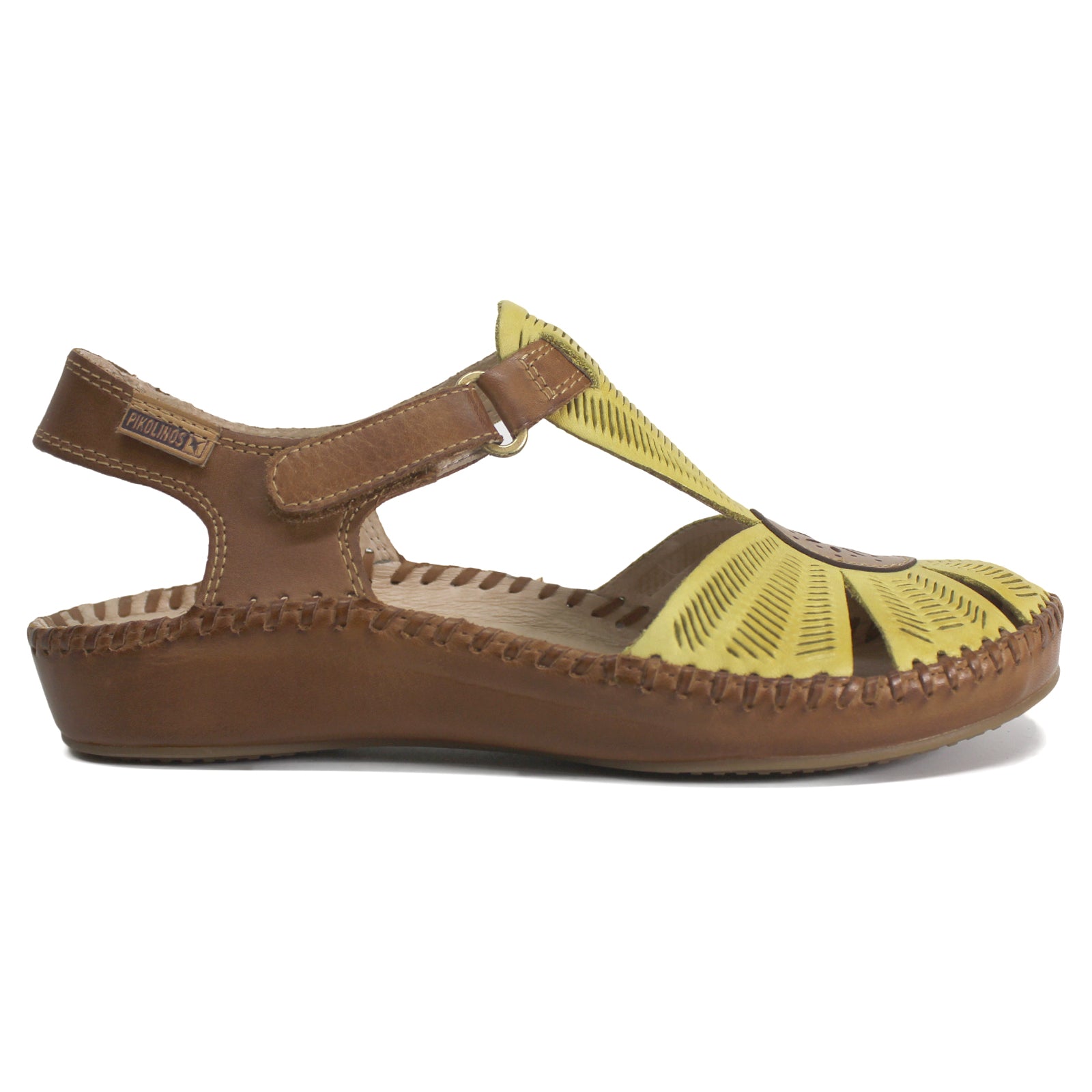 Pikolinos Puerto Vallarta 655-0575 Leather Womens Sandals - Brown - UK 4-4.5