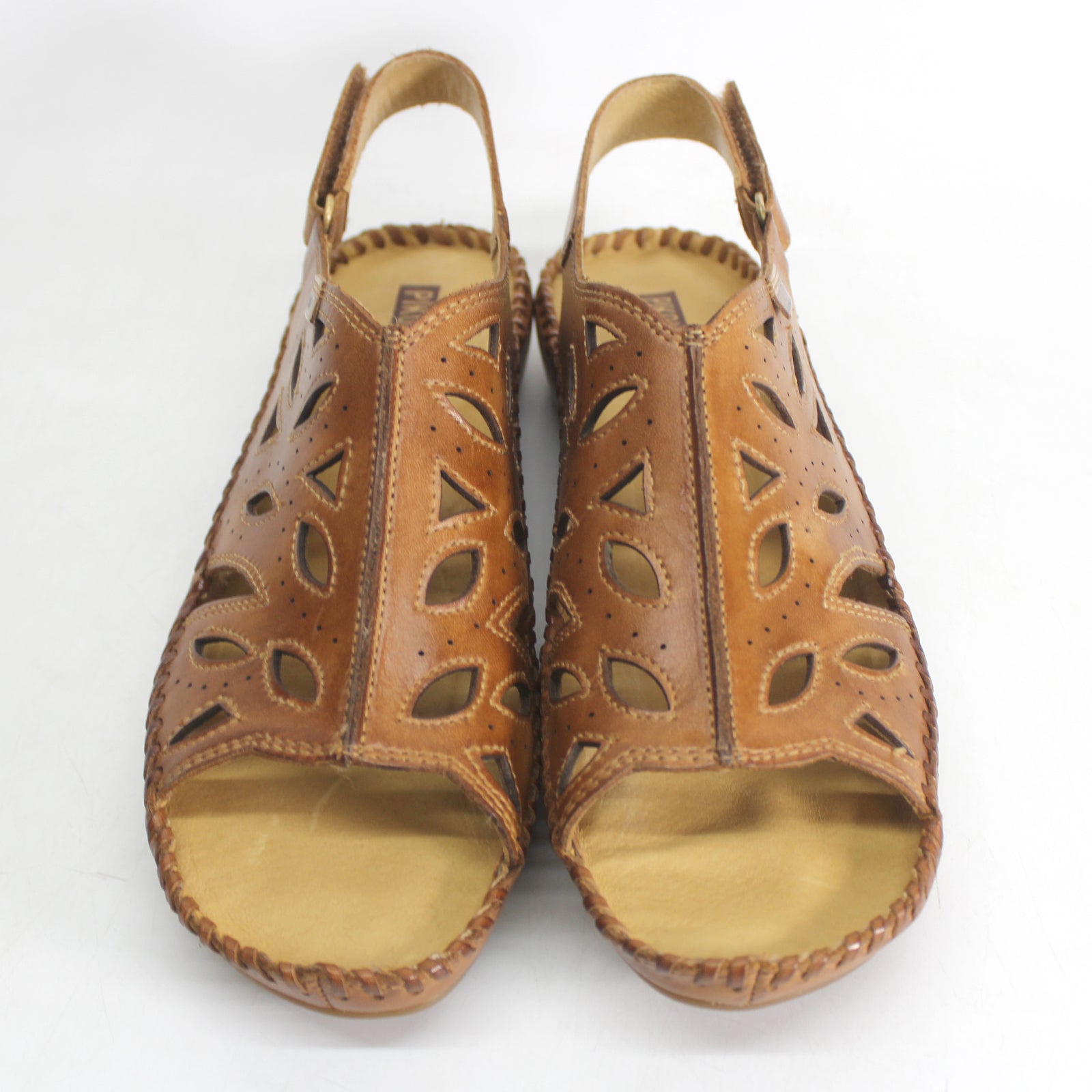 Pikolinos Puerto Vallarta 655-0524 Leather Womens Sandals - Brandy - UK 5-5.5