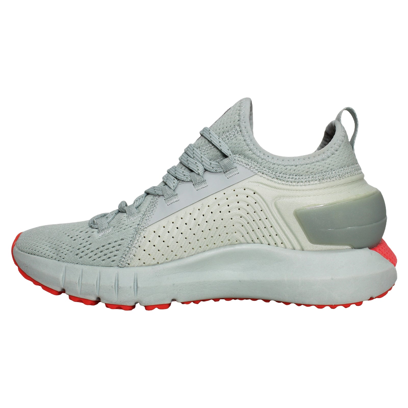 Under Armour HOVR Phantom SE Textile Womens Trainer-Atlas Green Beta Red-UK 3.5