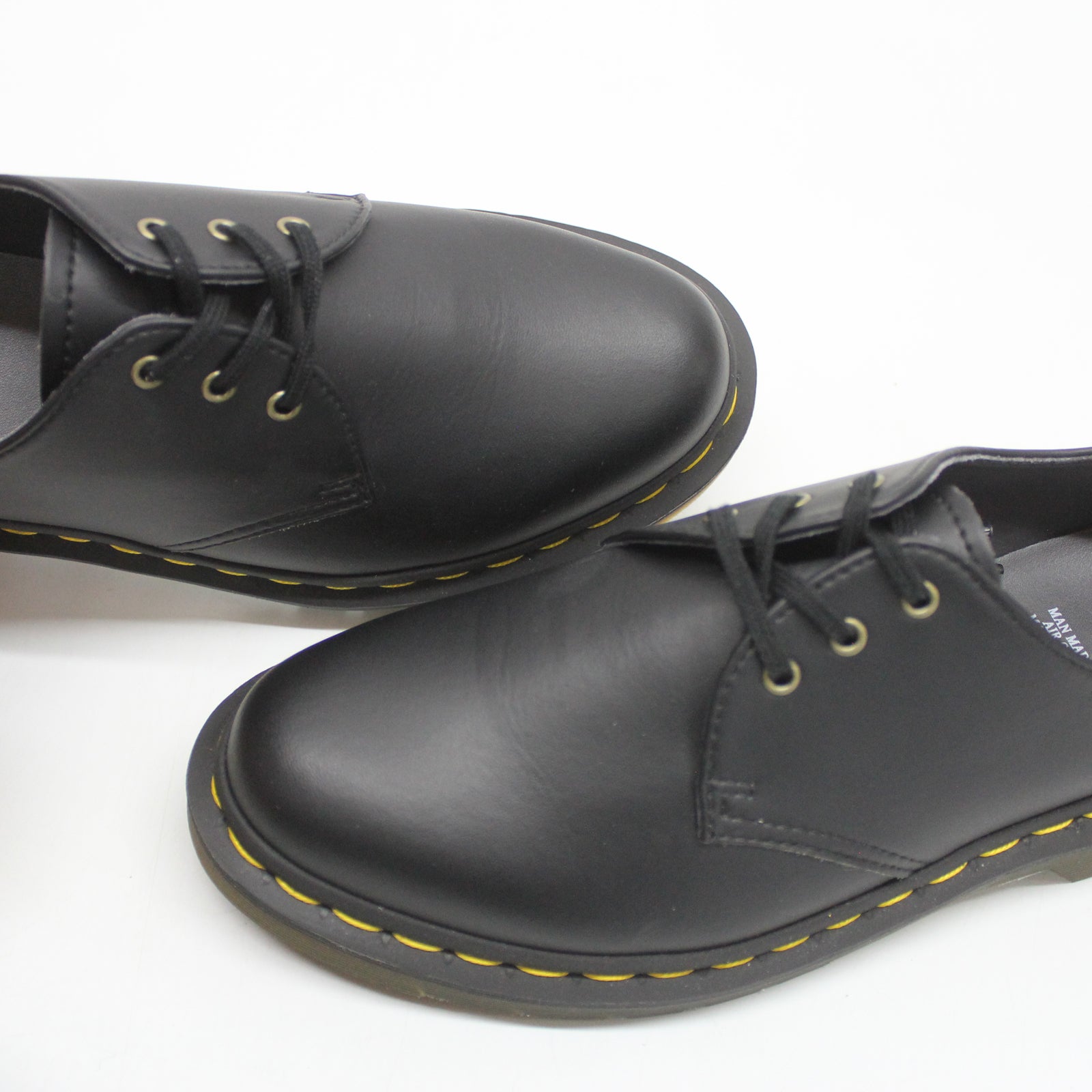 Dr. Martens Felix Rub Off Vegan 1461 3 Eyelet 14046001 Unisex Shoes Black - 5 UK#color_black
