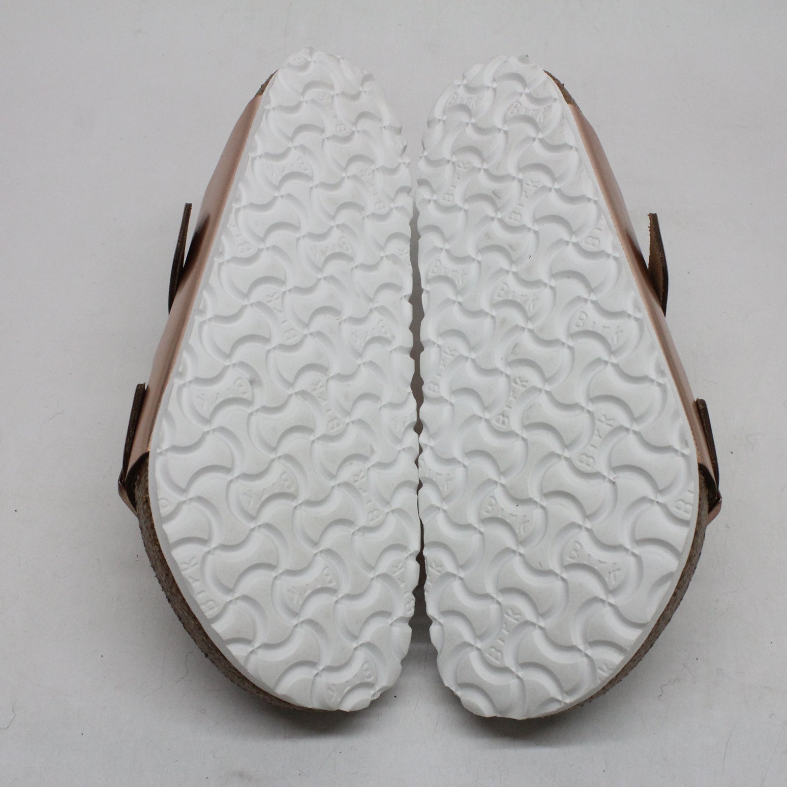 Birkenstock Arizona 952091 Leather Womens Sandals - Metallic Copper - 39#color_metallic copper