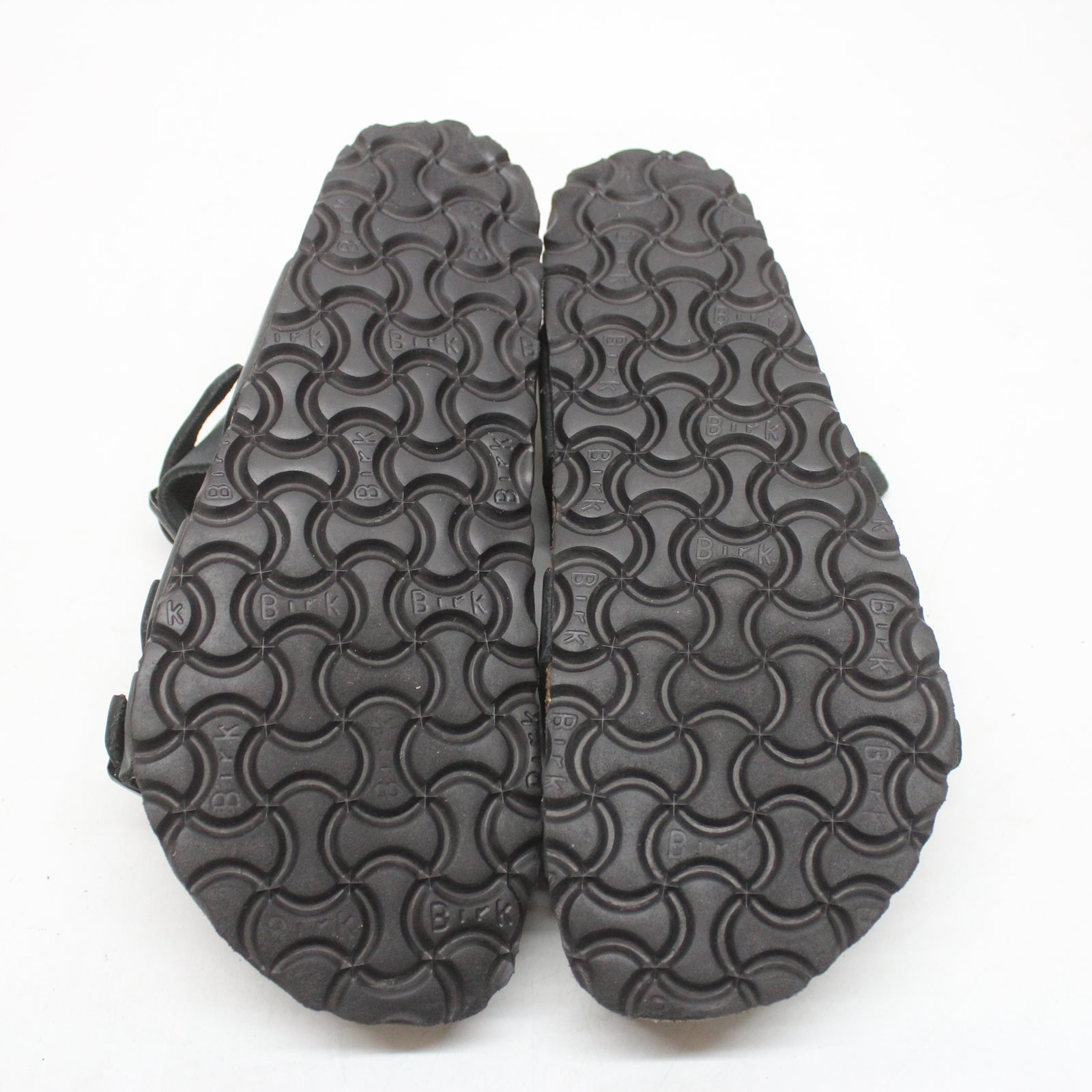 Birkenstock Franca 1021112 Oiled Leather Unisex Sandals - Black - 38#color_black