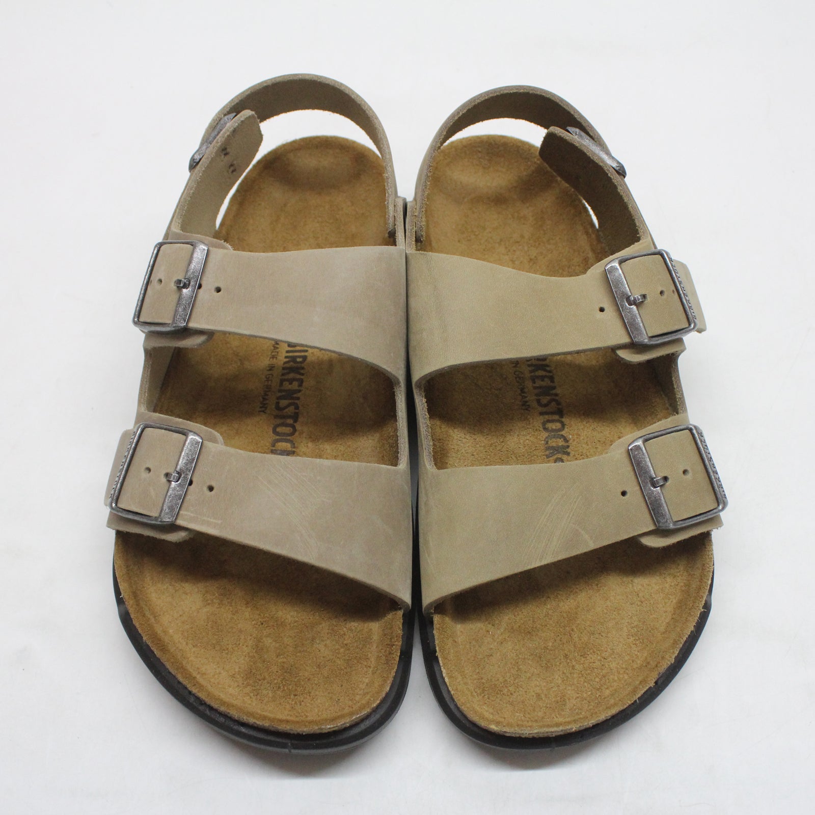 Birkenstock Milano CT W 1025674 Waxy Leather Unisex Sandals - Tobacco Brown - 41#color_tobacco brown