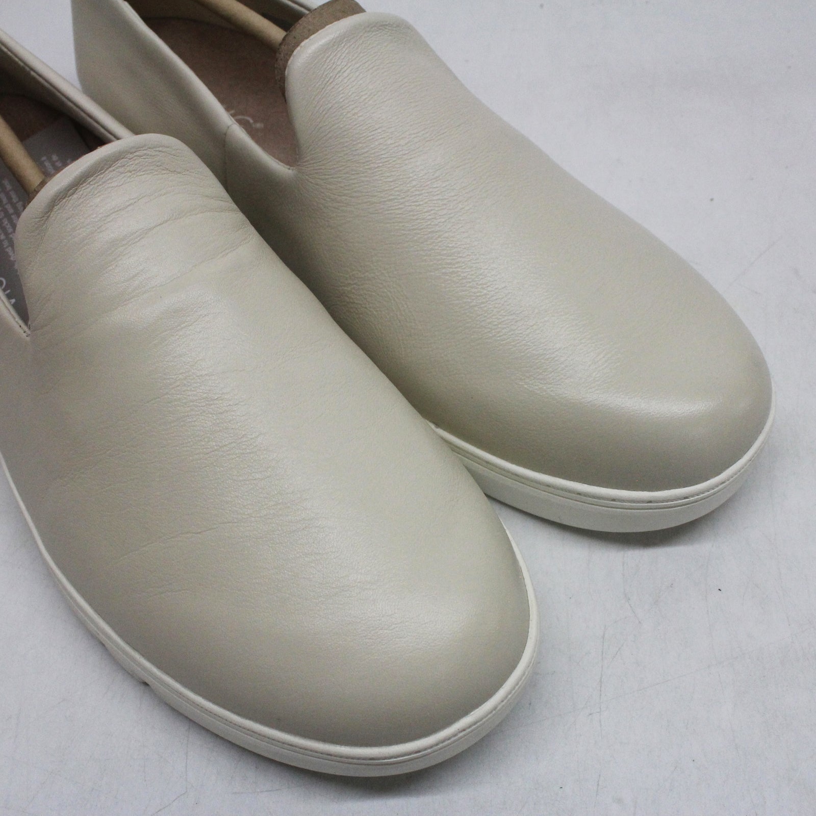 Vionic Uptown Willa J3220L1101 Leather Womens Shoes - Cream - 39#color_cream