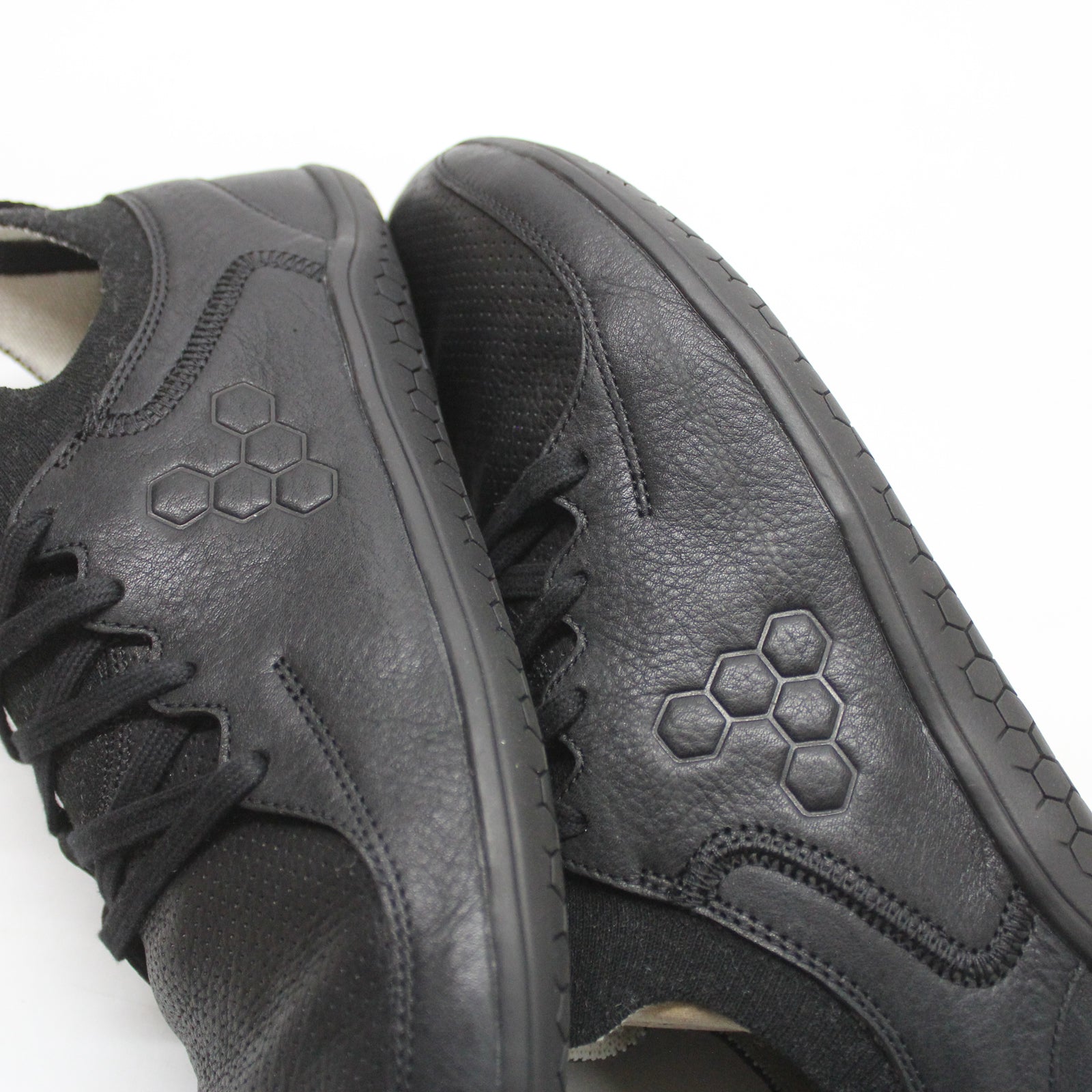 Vivobarefoot Primus Asana 309456-01 Leather Mens Trainers - Obsidian - 44#color_obsidian