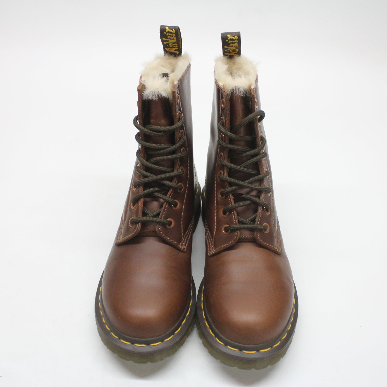 Dr. Martens 1460 Serena 23912243 Orleans Leather Womens Boots - Butterscotch - 5#color_butterscotch