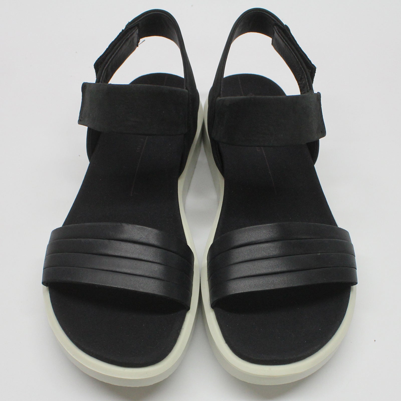 Ecco Flowt 273603 273603-51052 Leather Womens Sandals - Black - 40#color_black