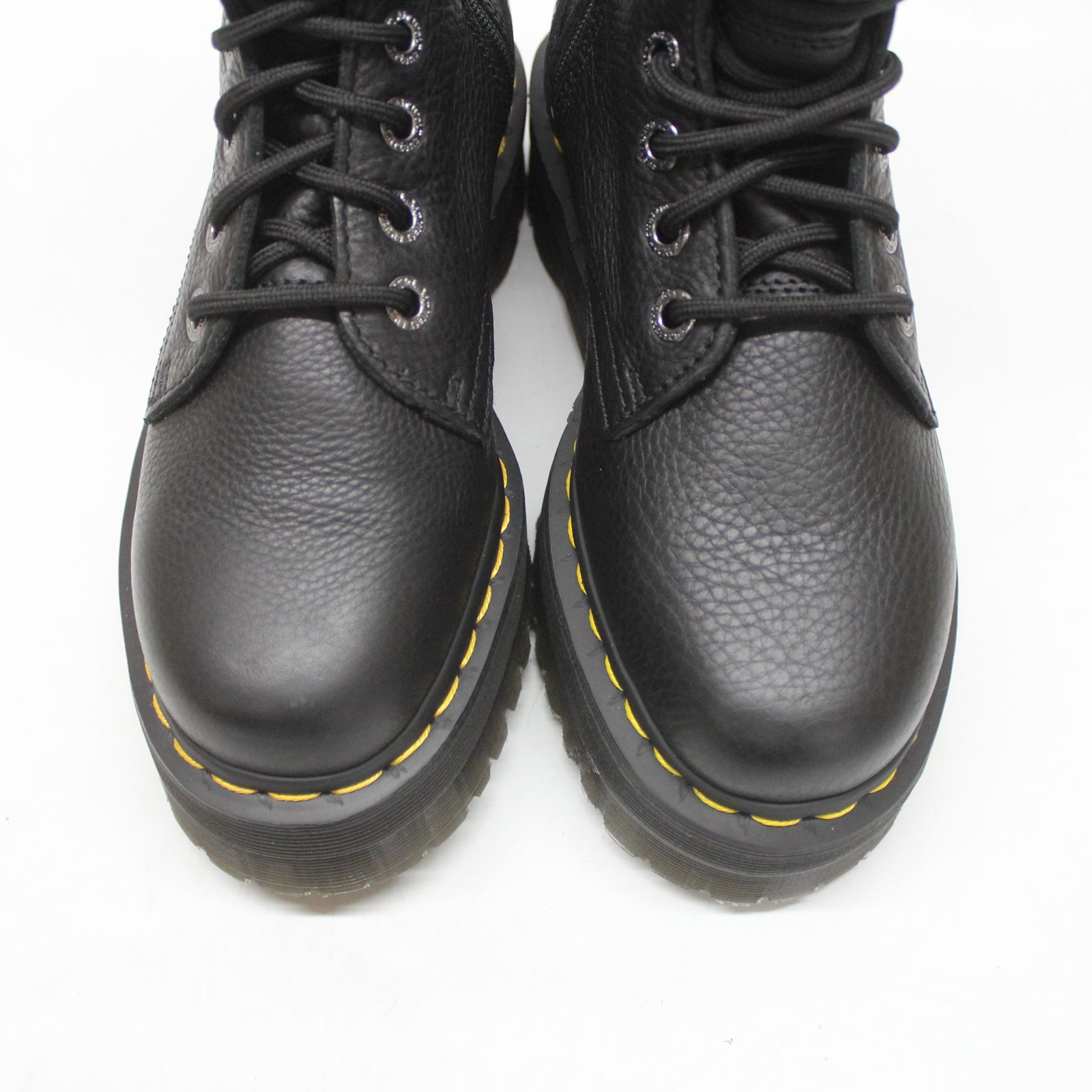 Dr. Martens Jadon III 26378001 Pisa Leather Unisex Boots - Black - 5#color_black