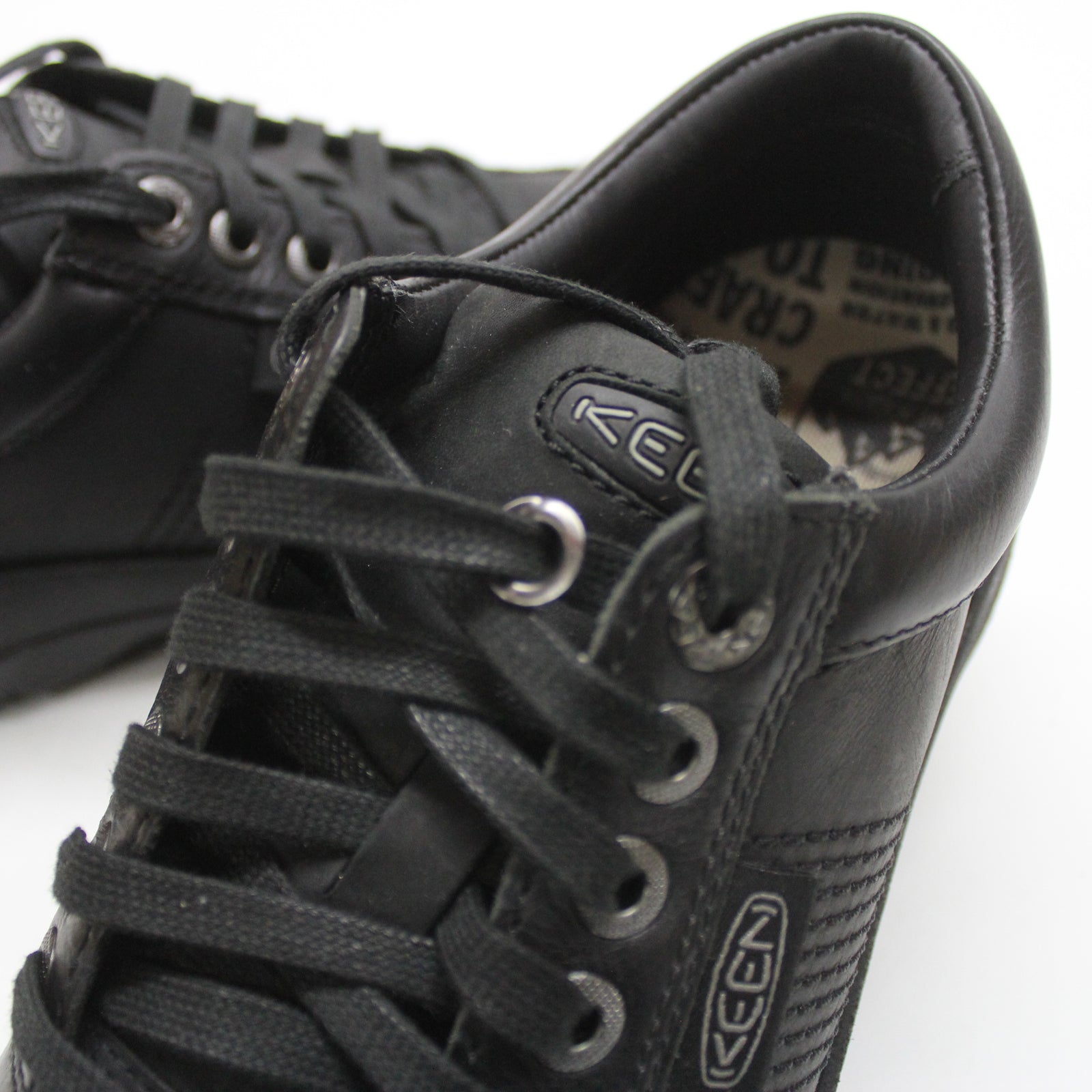 Keen Austin 1002990 Leather Mens Shoes - Black - 41#color_black