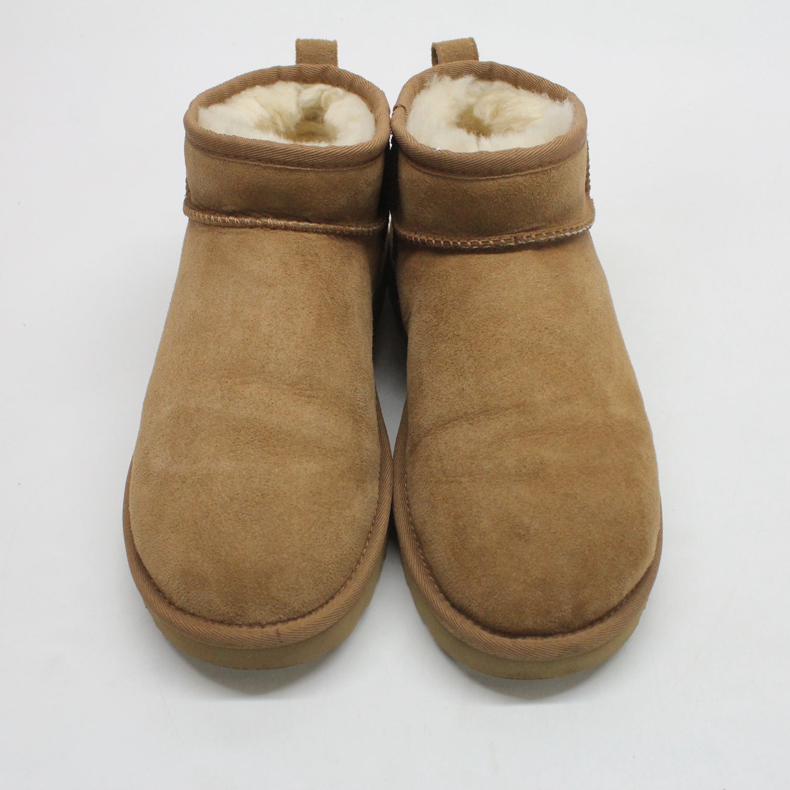 Ugg Classic Ultra Mini 1116109-CHE Suede Womens Boots - Chestnut - 38#color_chestnut