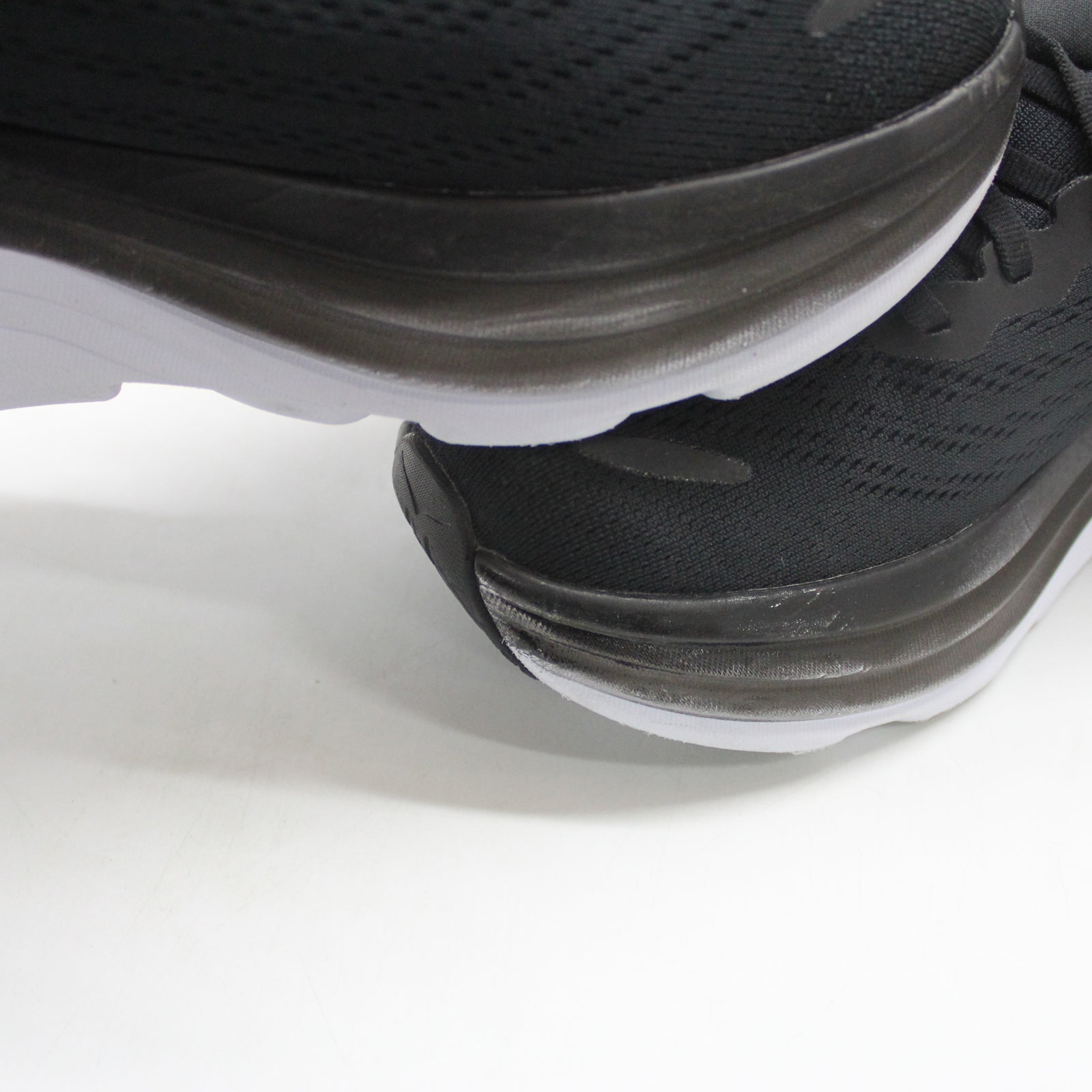 Hoka Bondi 8 1123202-BWHT Textile Mens Trainers - Black White - 9.5#color_black white