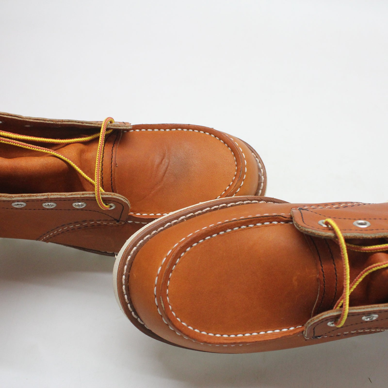 Red Wing 6 Inch Classic Moc Toe 00875-3E2 Leather Mens Boots - Oro Legacy - E - 43#color_oro legacy