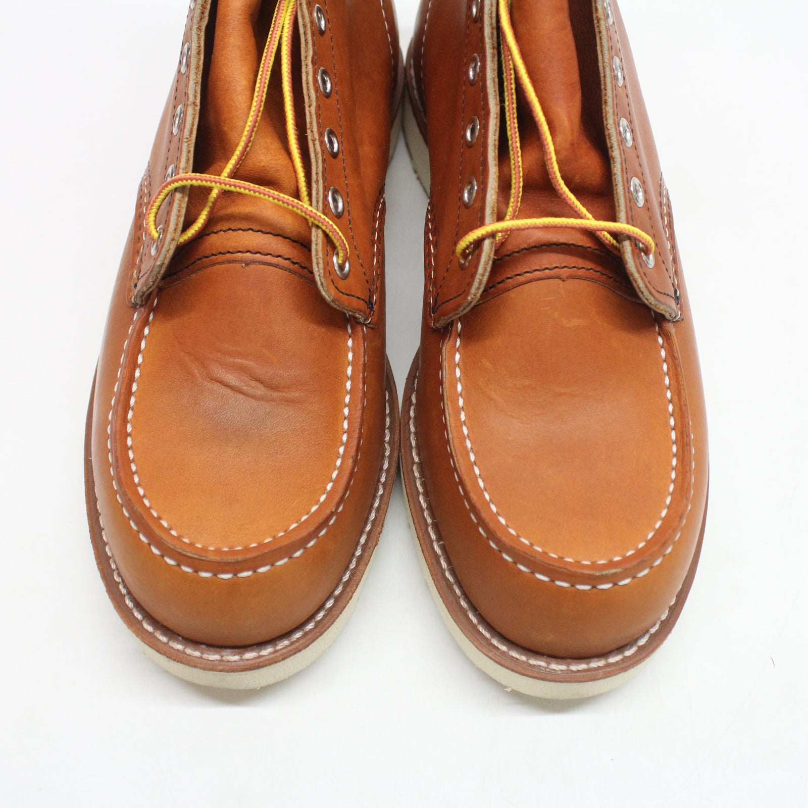 Red Wing 6 Inch Classic Moc Toe 00875-3E2 Leather Mens Boots - Oro Legacy - E - 43#color_oro legacy