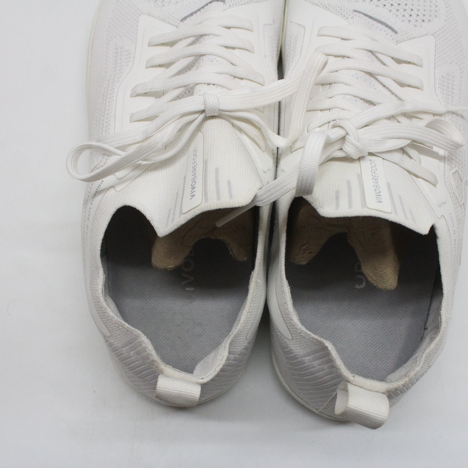 Vivobarefoot Primus Lite Knit 309304-05 Textile Synthetic Mens Trainers - Bright White - 43#color_bright white