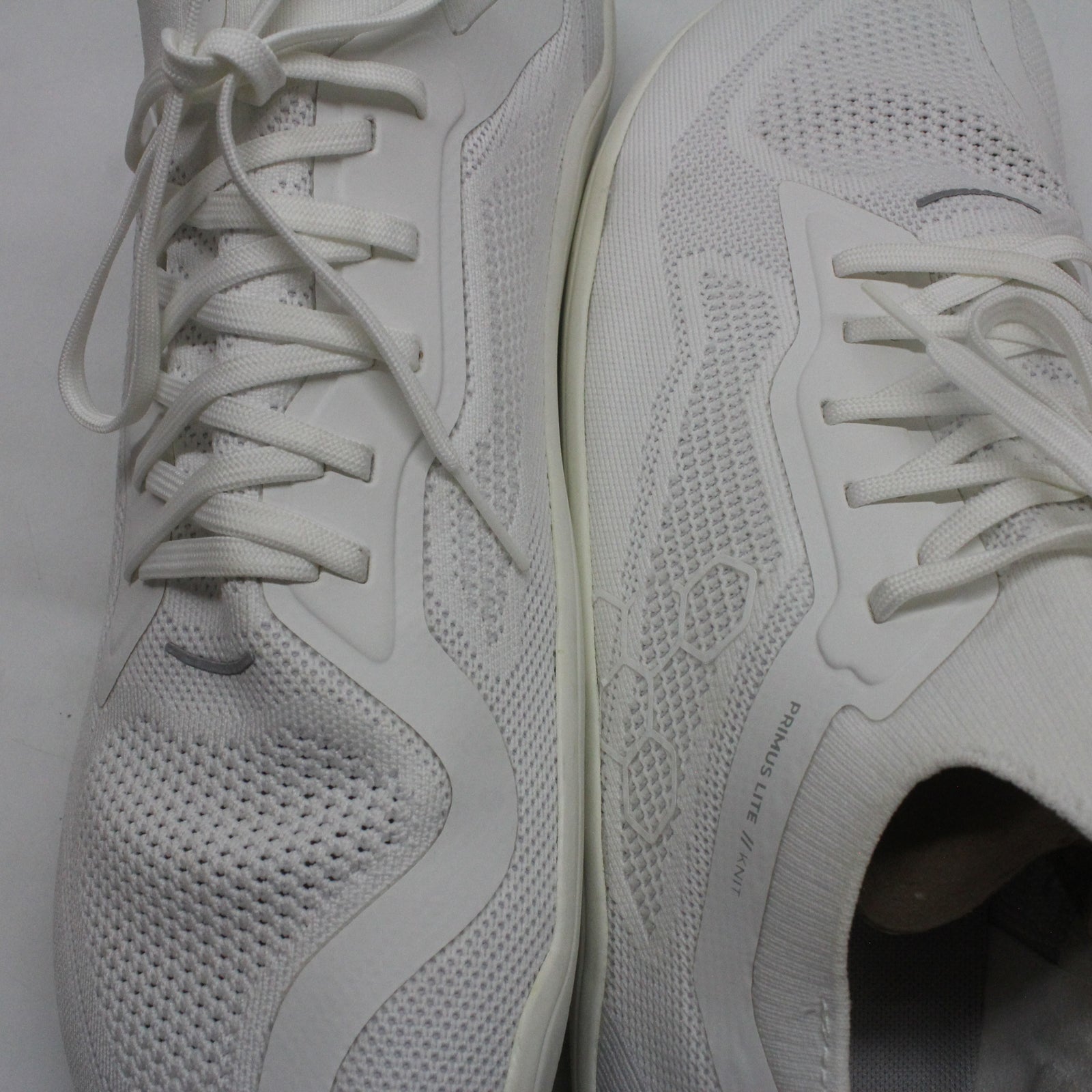 Vivobarefoot Primus Lite Knit 309304-05 Textile Synthetic Mens Trainers - Bright White - 47#color_bright white