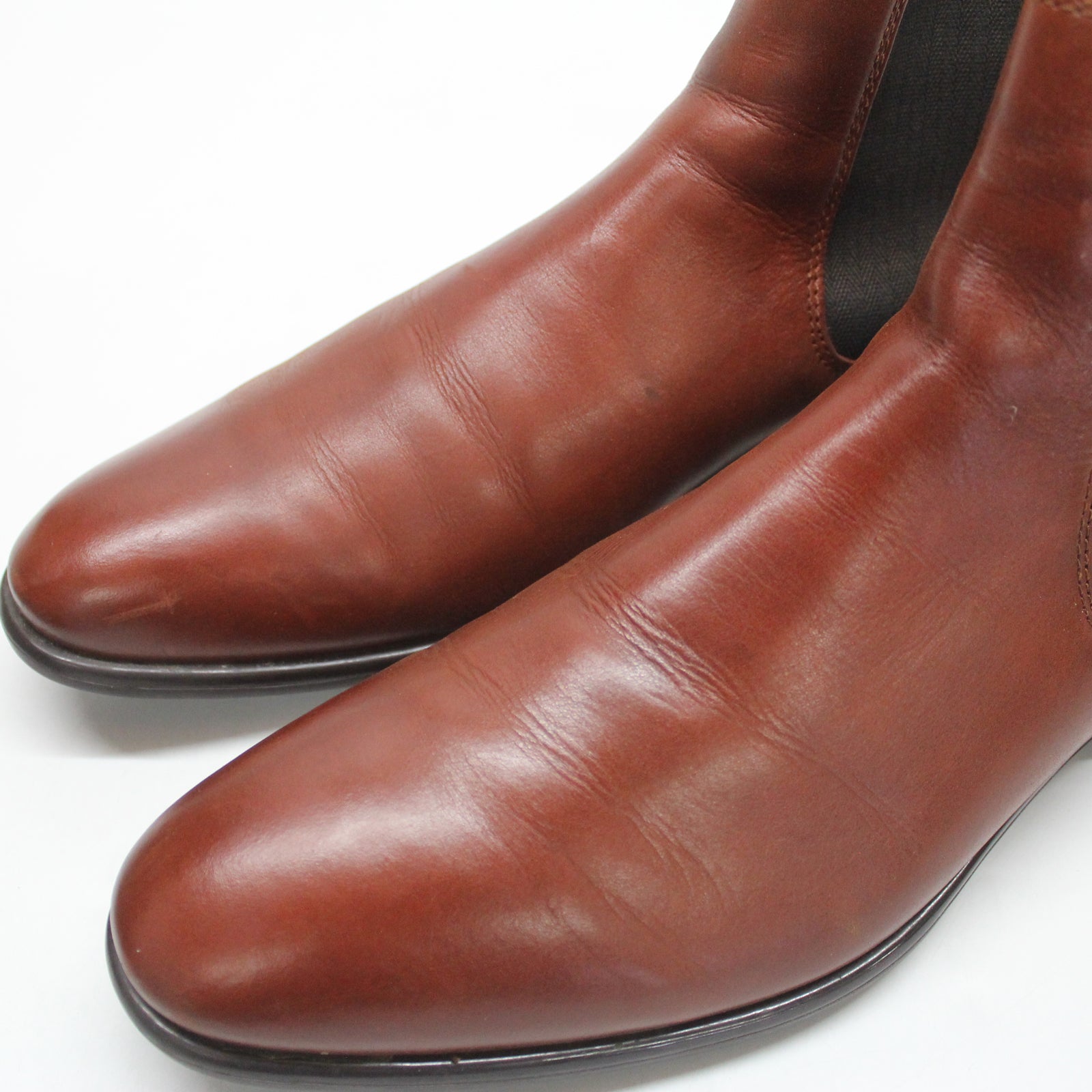 Ecco Citytray 512804 512804-01053 Full Grain Leather Mens Boots - Cognac - 47#color_cognac