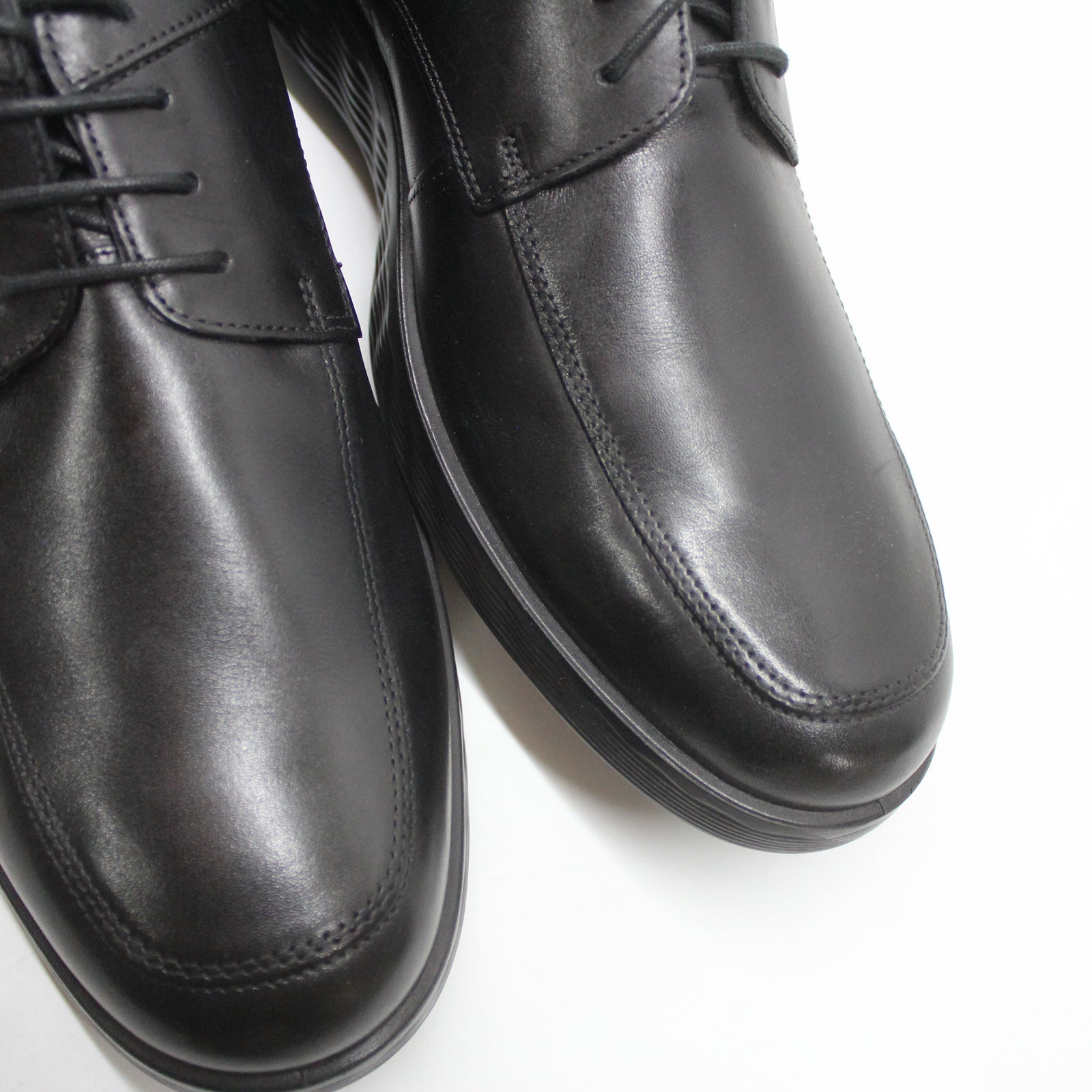 Ecco S Lite Hybrid 520324 520324-01001 Full Grain Leather Mens Shoes - Black - 44#color_black