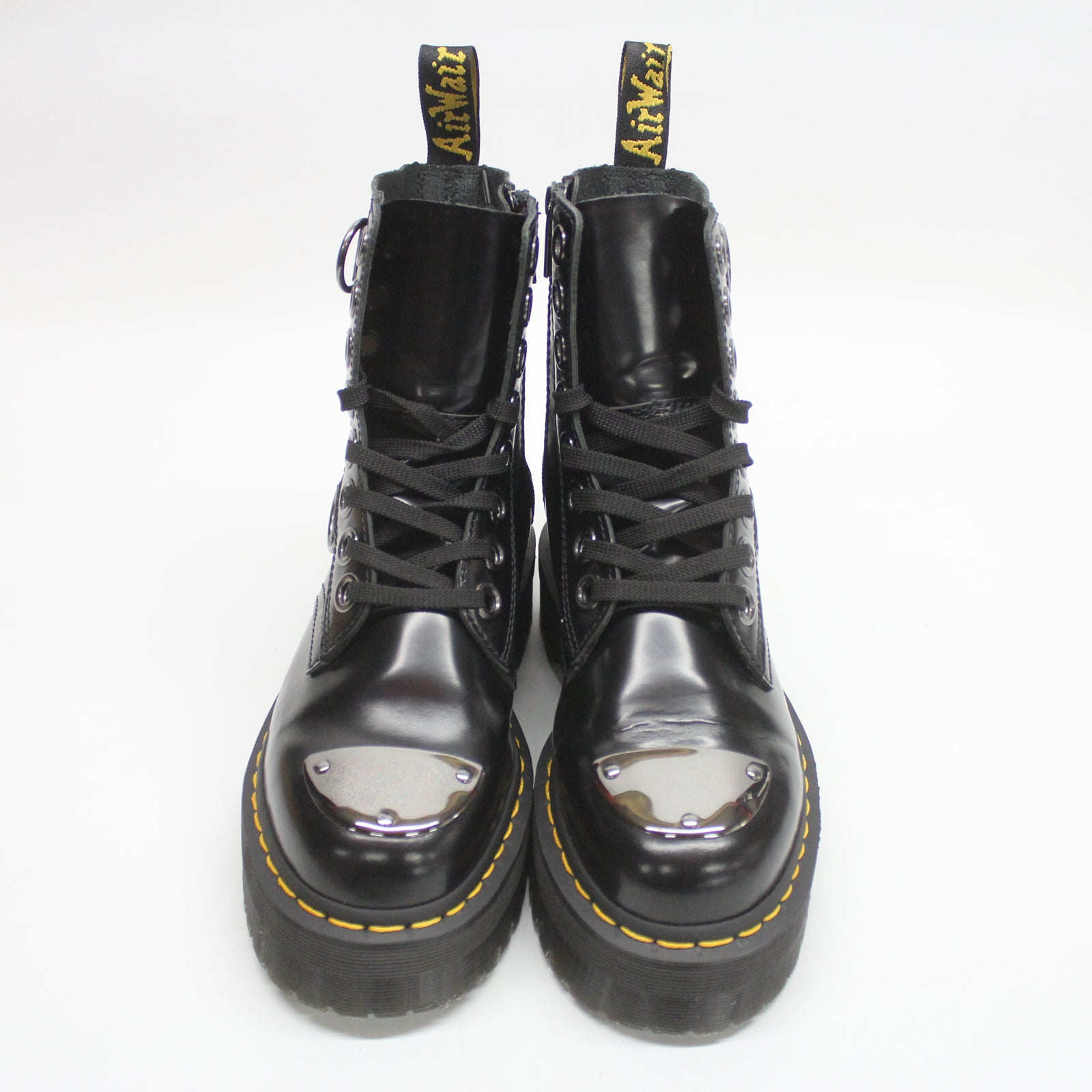 Dr. Martens Jadon Alt 30789001 Buttero Leather Unisex Boots - Black - 6#color_black