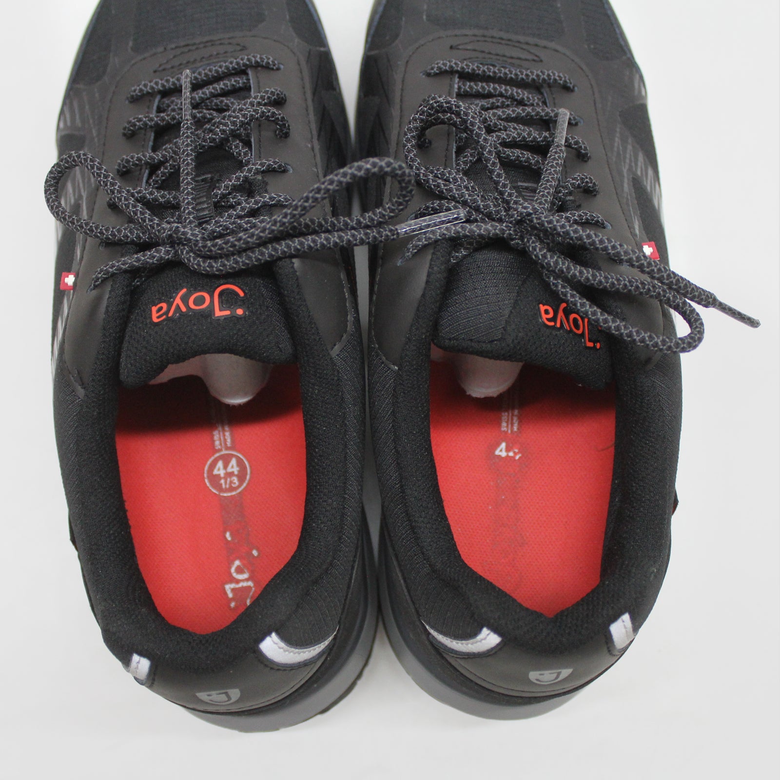 Joya Cancun II STX JY518A Leather Textile Mens Trainers - Black - 9.5#color_black